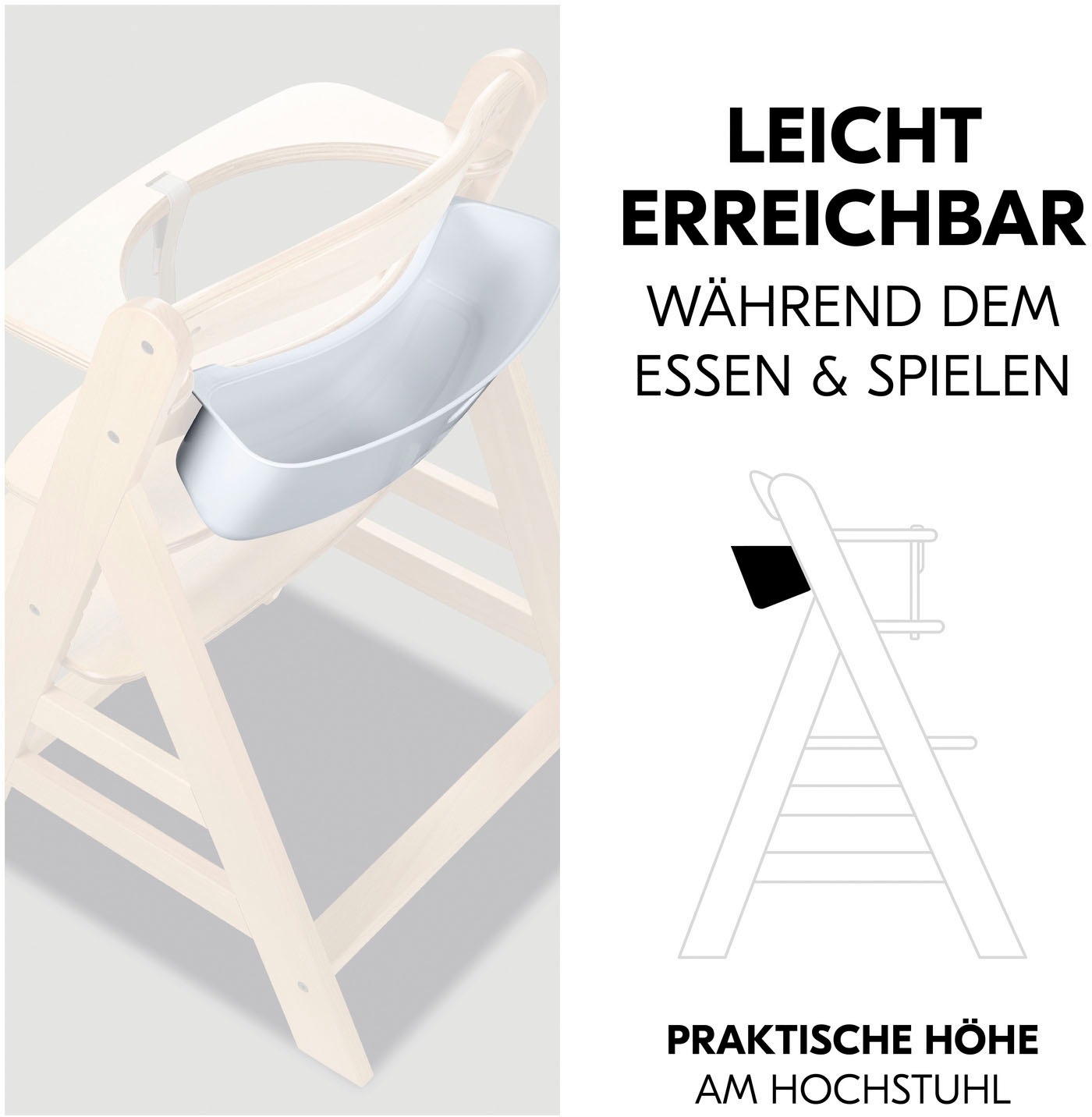 Hauck Aufbewahrungsbox »Highchair Box S, white«, für Hochstühle