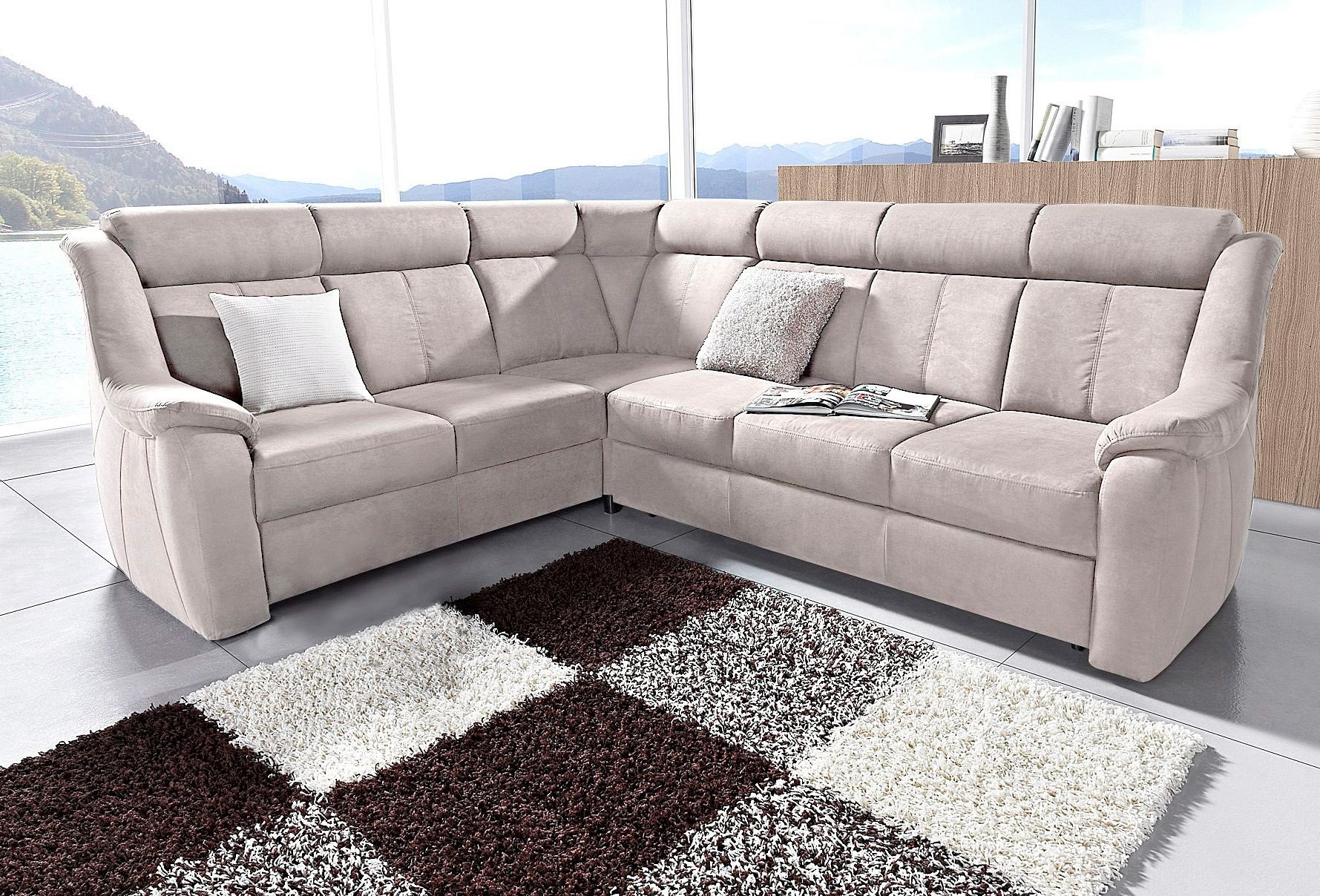 sit&more Ecksofa »Basel L-Form«, wahlweise mit Relaxfunktion günstig online kaufen