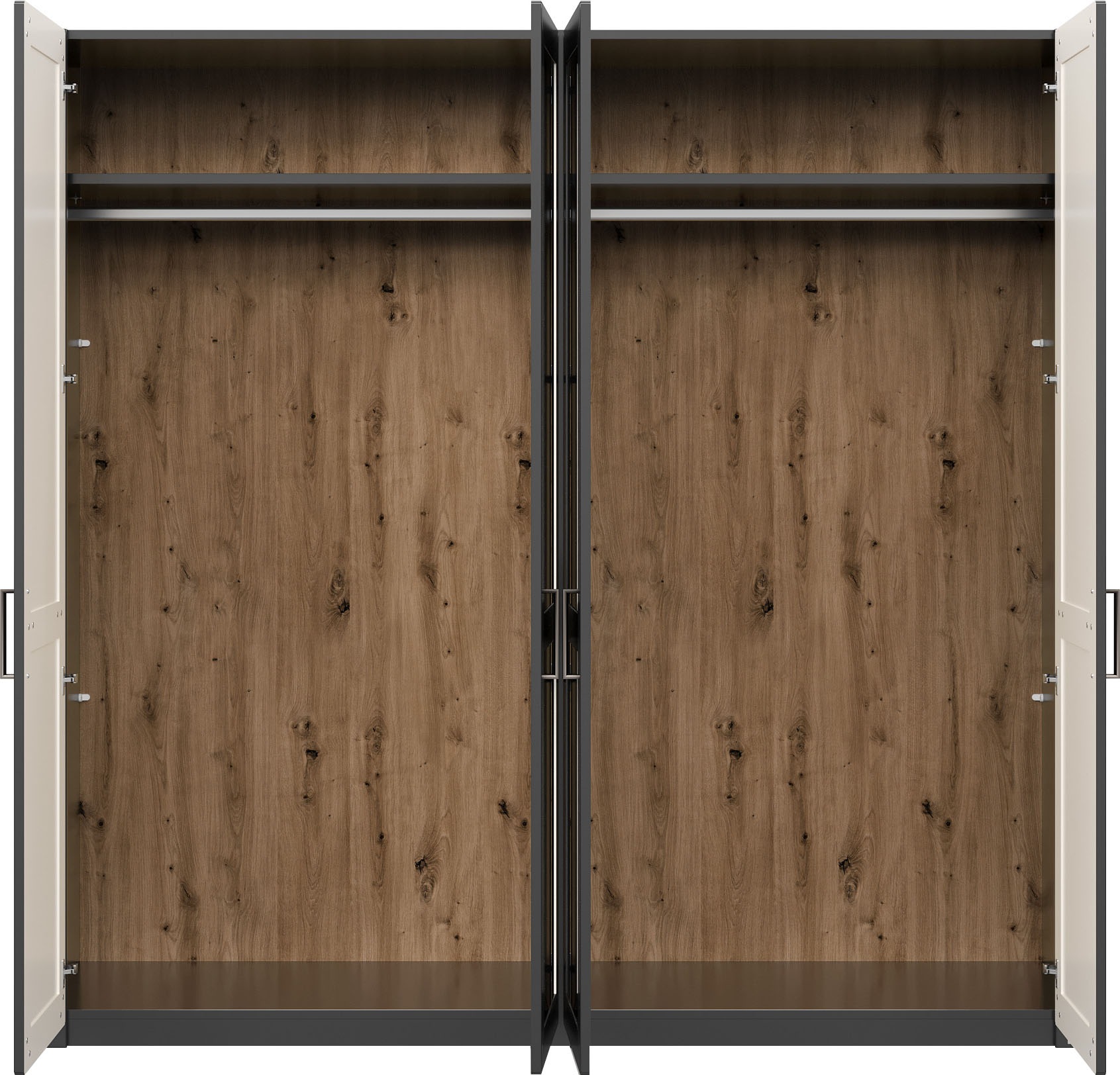 set one by Musterring Kleiderschrank »York Schlafen«, (1 St.), mit Holz- und Spiegeltüren,verschiedene Breiten, Höhe 207 x T 60 cm