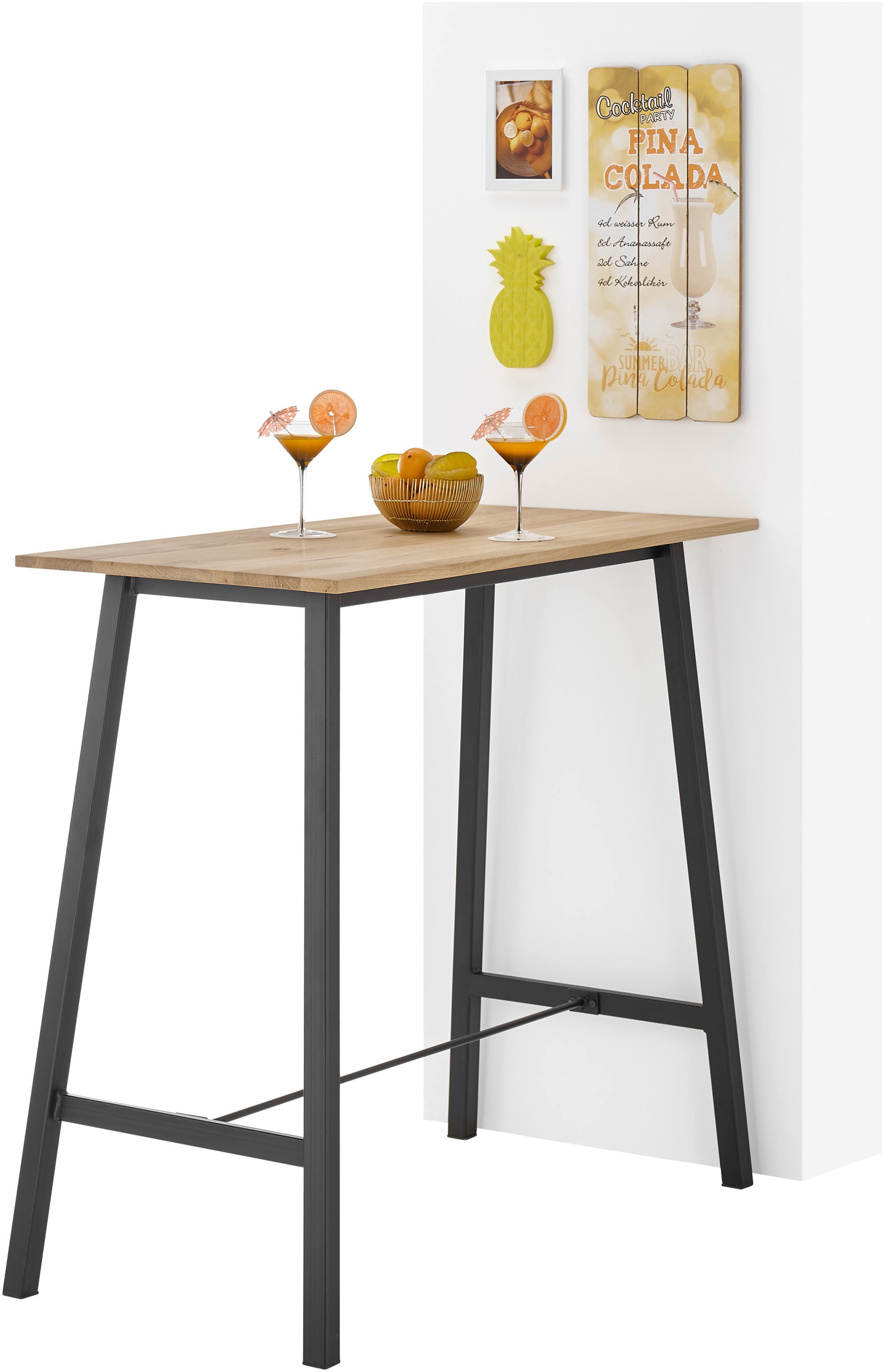Stolkom Bartisch »Kent Eiche Massivholz geölt, Hochtisch BxHxT 120x104x60 c günstig online kaufen