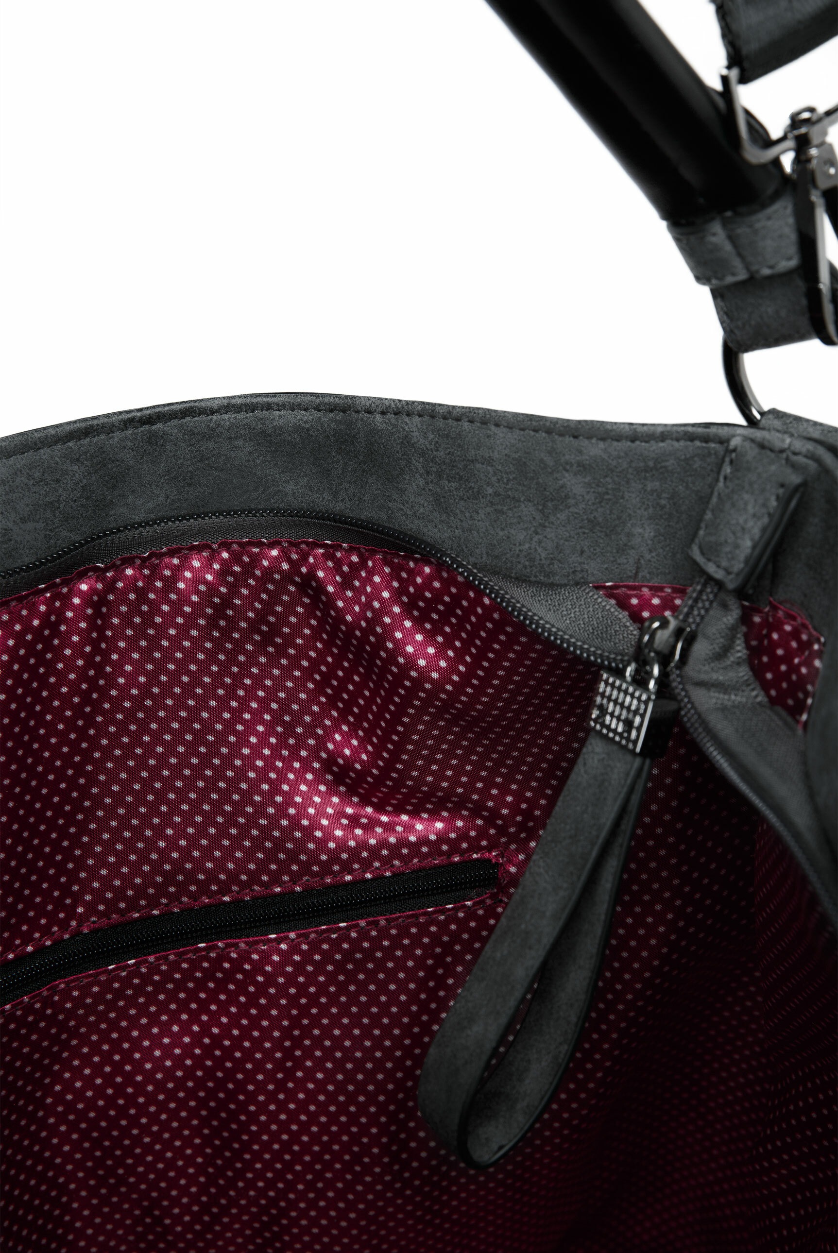 SOCCX Beuteltasche, mit RV-Fach auf der Rückseite
