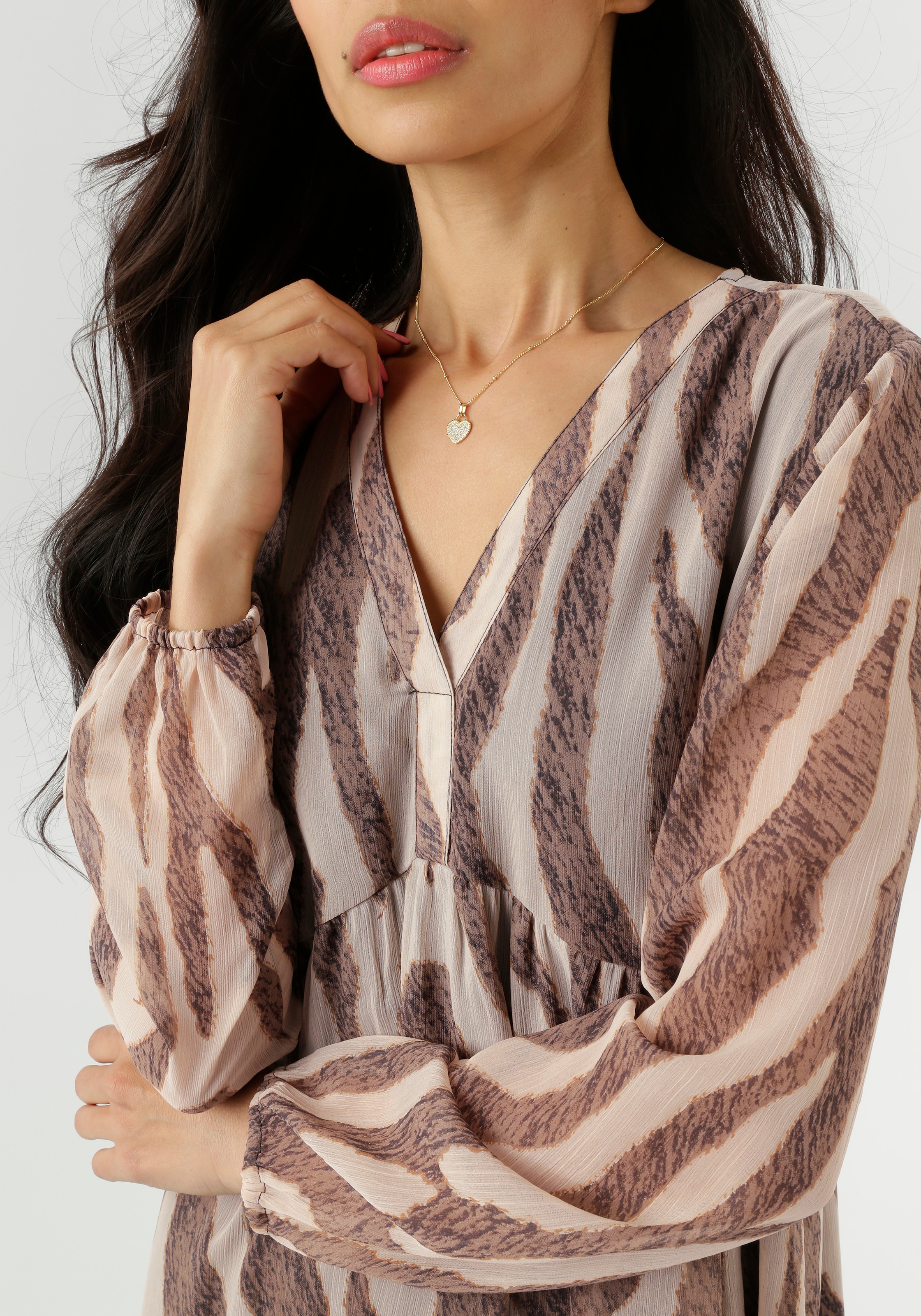 Aniston SELECTED Tunikakleid, mit fantasievollem Animalprint allover - NEUE KOLLEKTION