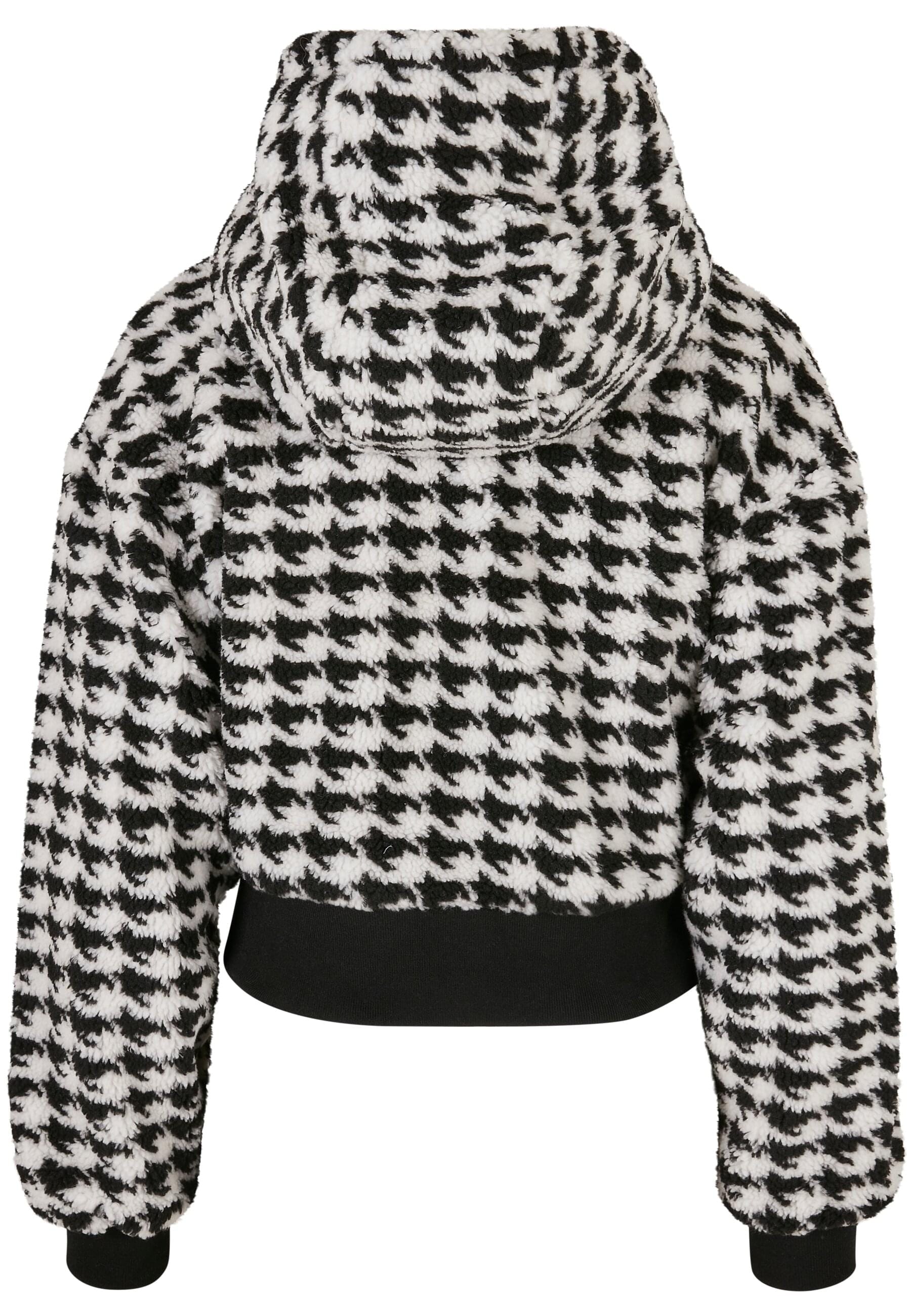 URBAN CLASSICS Allwetterjacke »Urban Classics Damen Ladies Short Oversized AOP Sherpa Jacket« 1 Stk. tlg. mit Kapuze