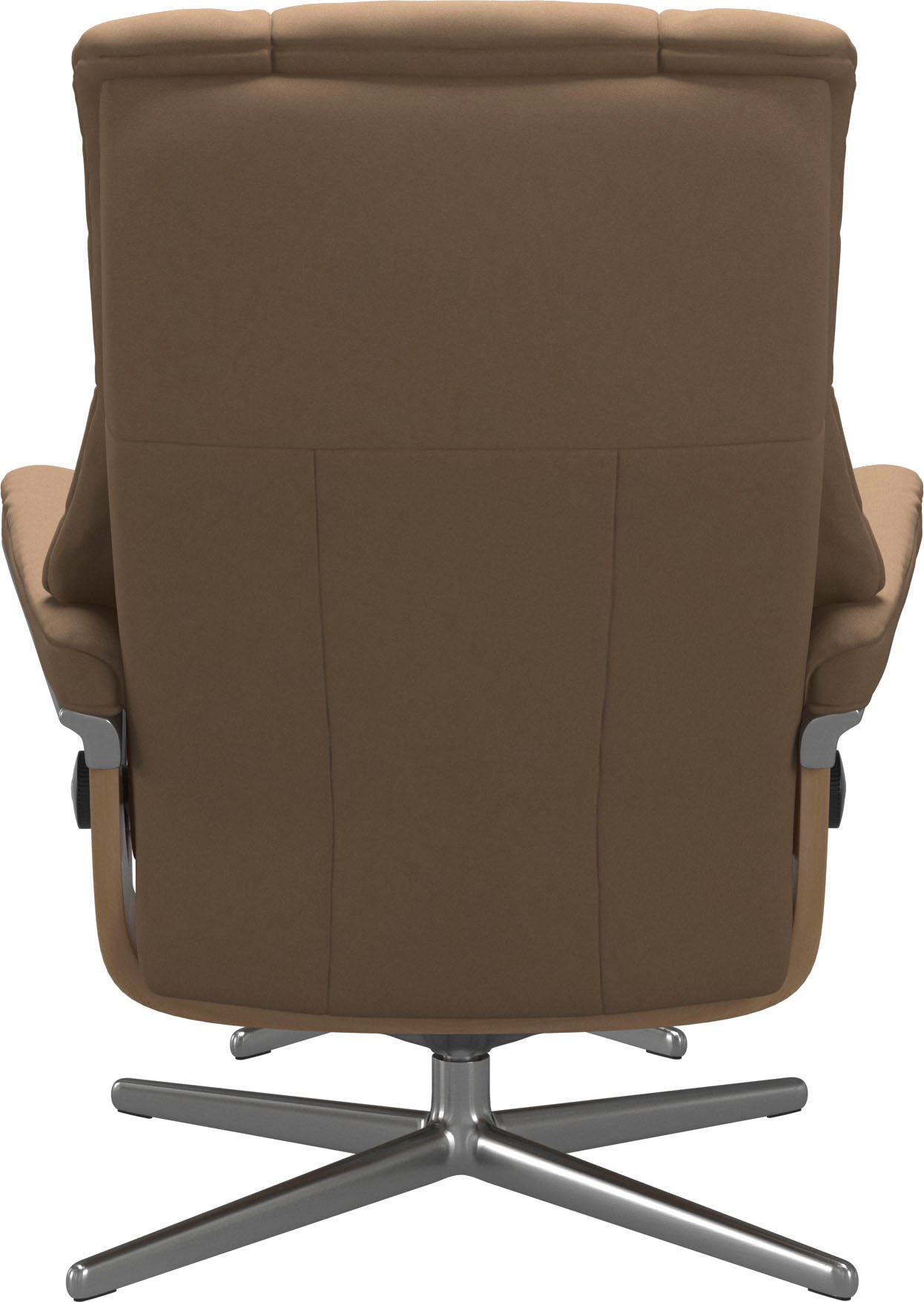 Stressless® Relaxsessel »Mayfair«, (Set, Relaxsessel mit Hocker), mit Hocker, mit Cross Base, Größe S, M & L, Holzakzent Eiche