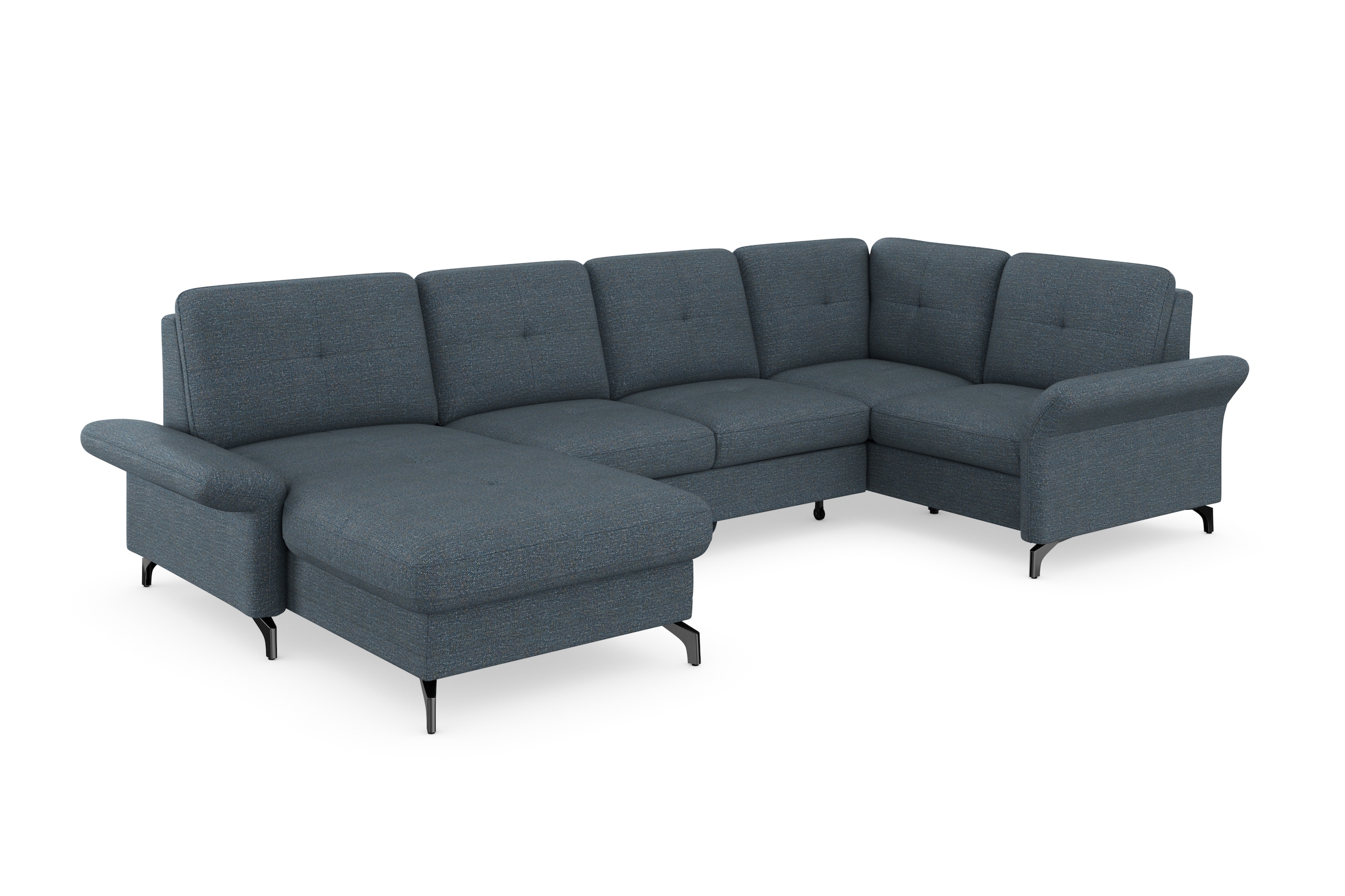 Home affaire Wohnlandschaft »Calando U-Form« wahlweise mit Bettfunktion, Be günstig online kaufen