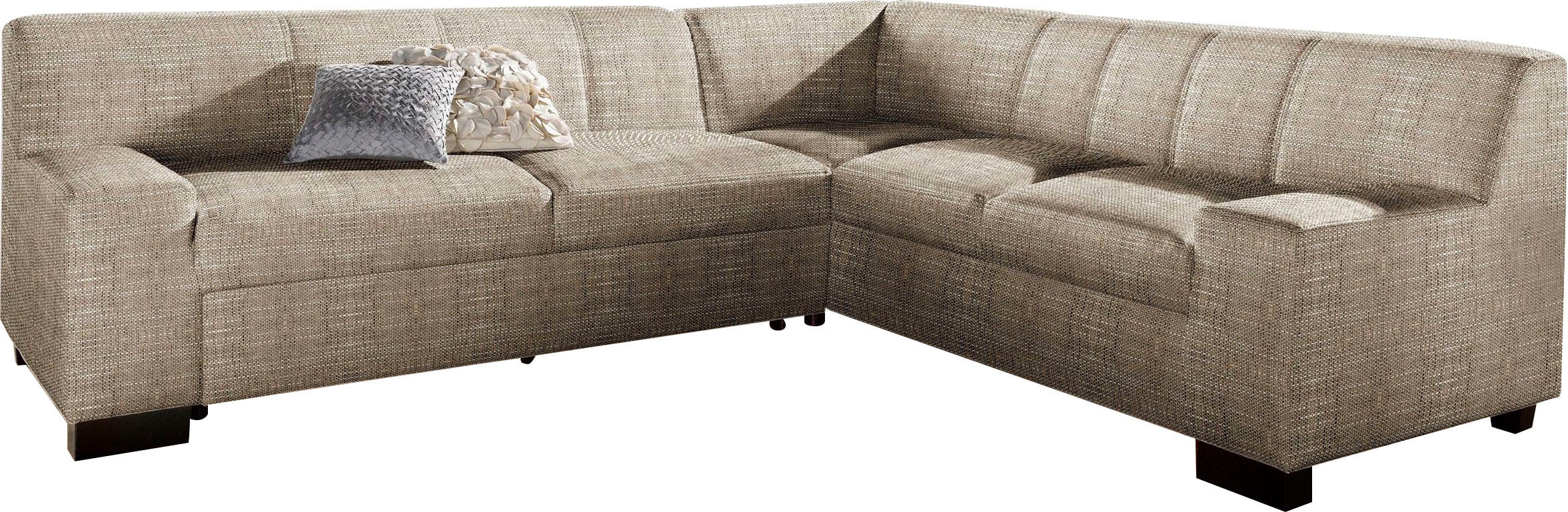 DOMO collection Ecksofa »Norma Top, elegant und modern, flache Armlehnen, L günstig online kaufen