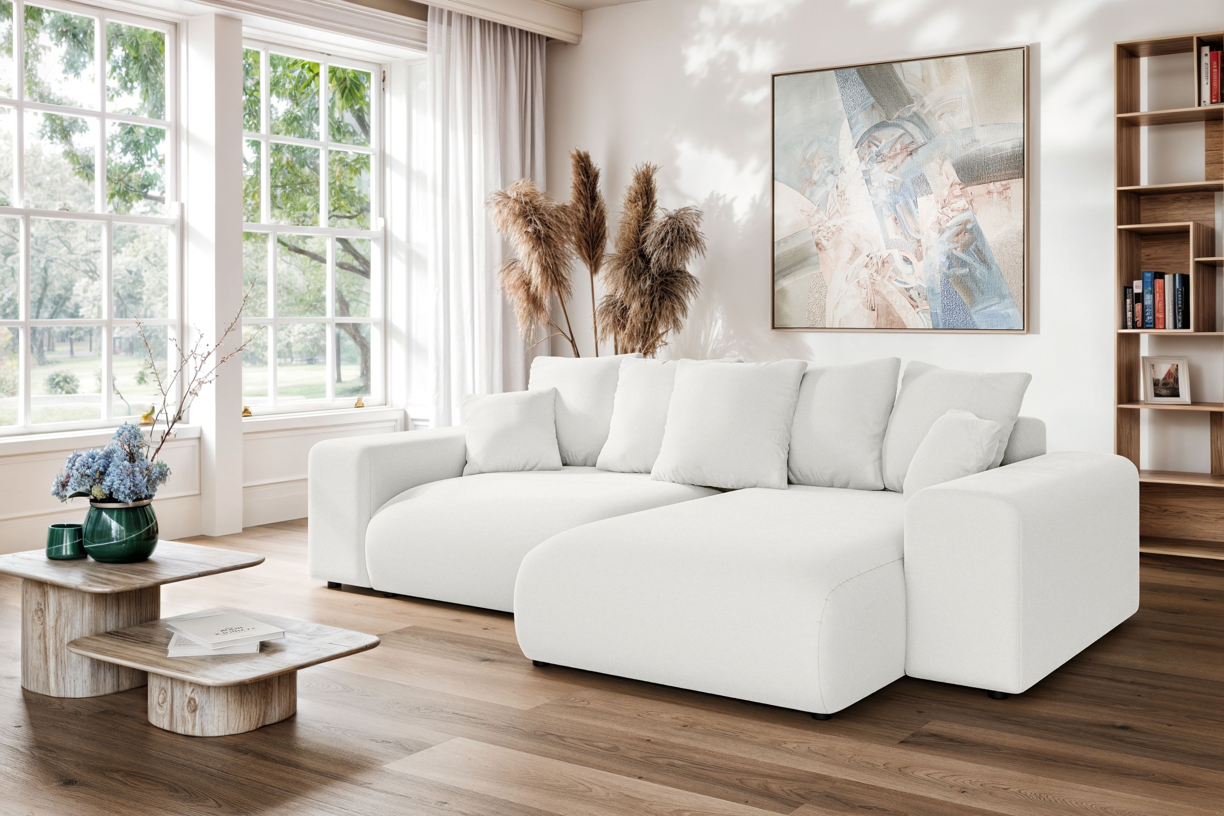 Home affaire Ecksofa »LAKESIDE mit Bettfunktion und Bettkasten, B/T/H 257/1 günstig online kaufen
