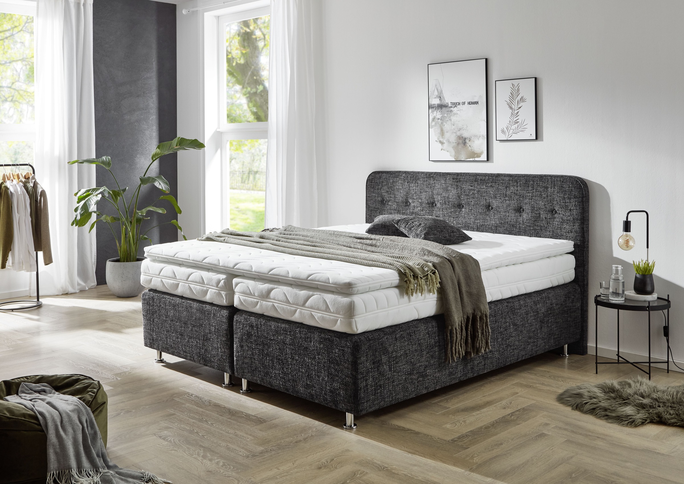 Westfalia Schlafkomfort Boxspringbett »Sapporo«, Inkl. Zierkissen, wählbar günstig online kaufen