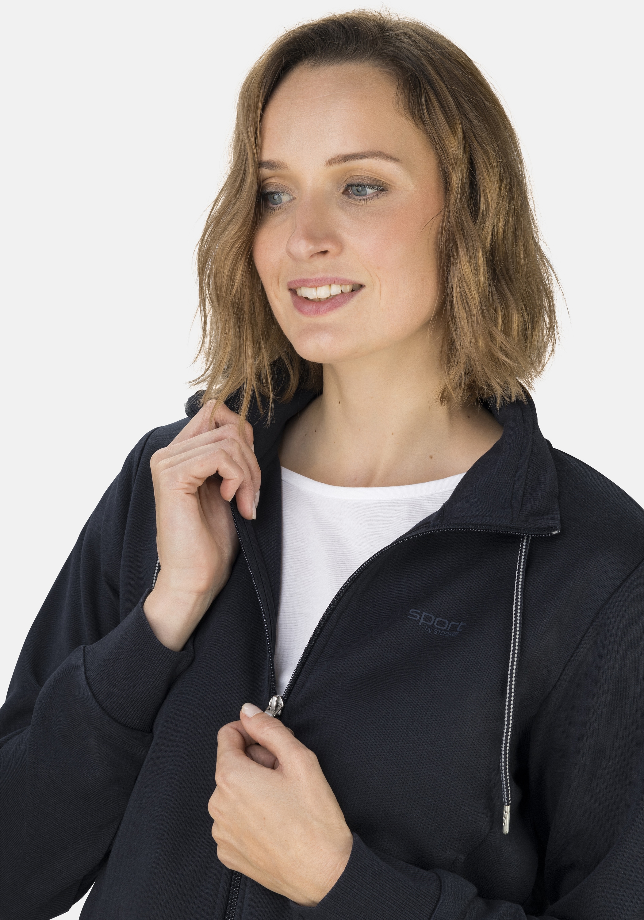 STOOKER WOMEN Sweatjacke »JANE mit Stehkragen Sweatjacke« Sweatjacke Regular Fit Moderner Casual-Look für Damen