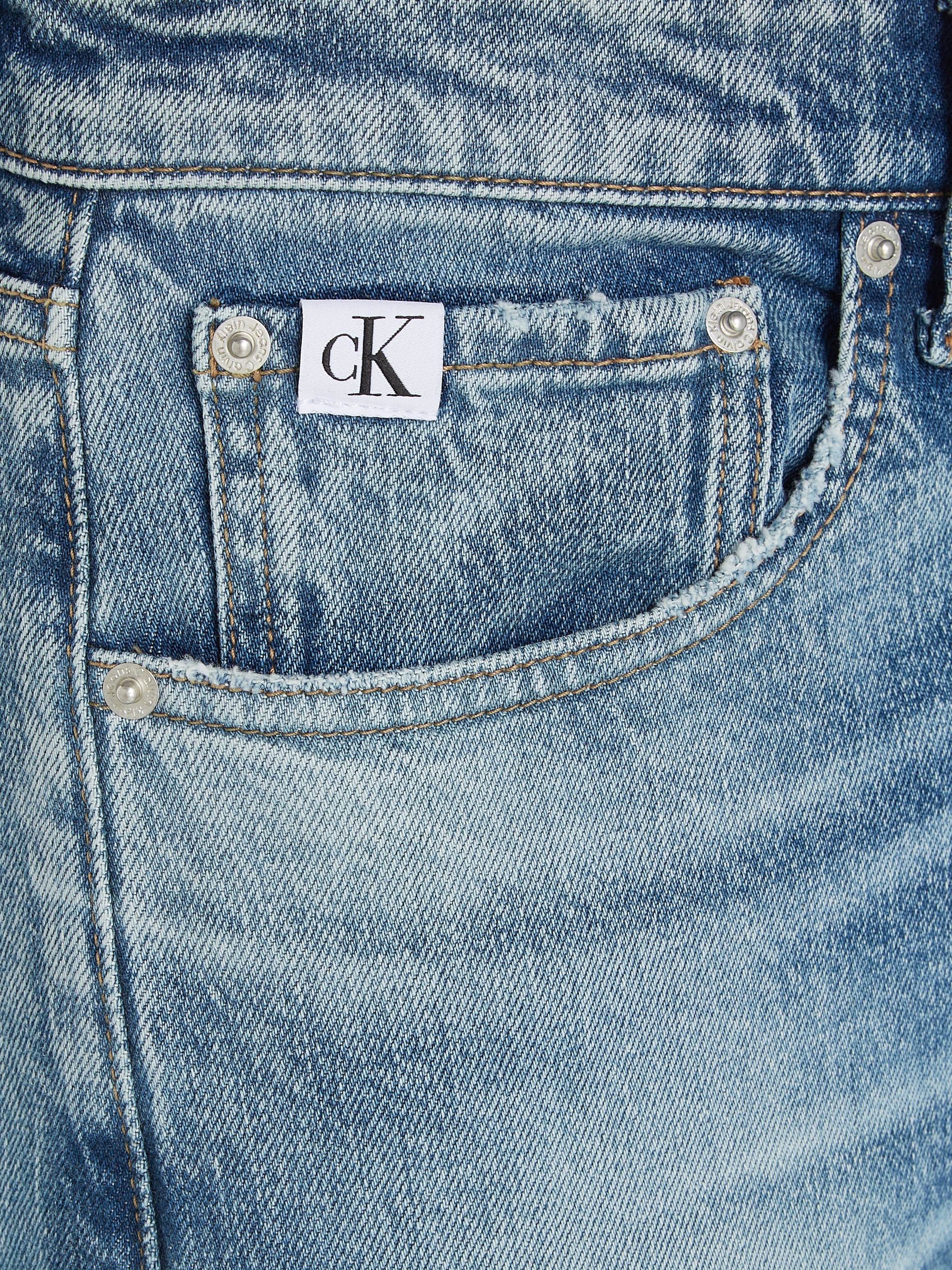 Calvin Klein Jeans Tapered-fit-Jeans »SLIM TAPER«, mit Leder-Badge