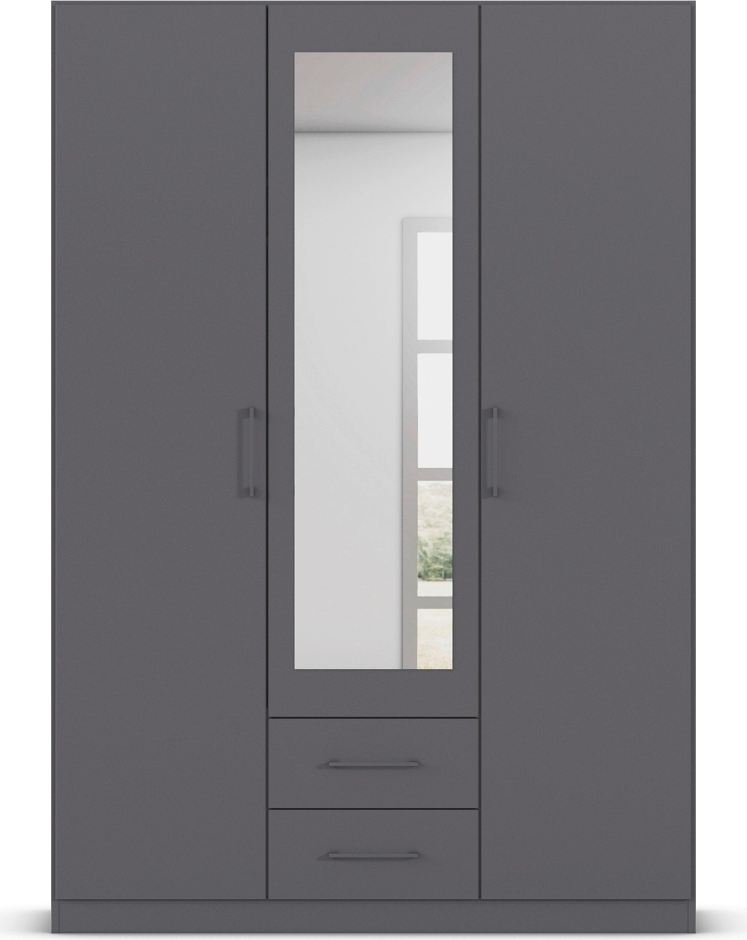 rauch Drehtürenschrank »Kleiderschrank Schrank Garderobe KREFELD optional mit Spiegel«, mit 3 Griff-Varianten, inkl. praktischen Schubladen MADE IN GERMANY
