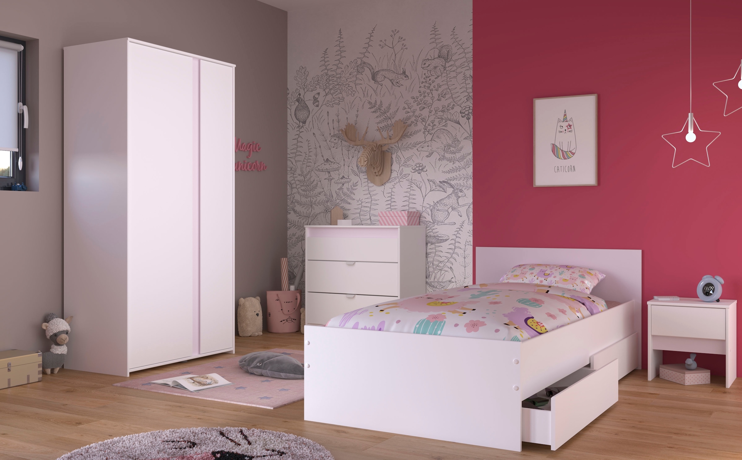 Parisot Jugendzimmer-Set »Pirouette«, (Set, 5 tlg.)