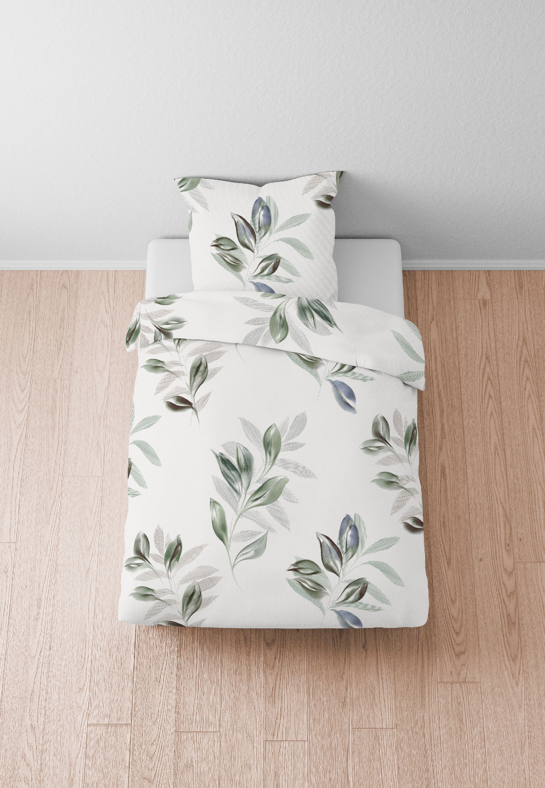 Biberna Bettwäsche »0004105« 2 Stk. tlg. wohlig warm + weich, pflegeleicht, 100% Baumwolle, Reißverschluss