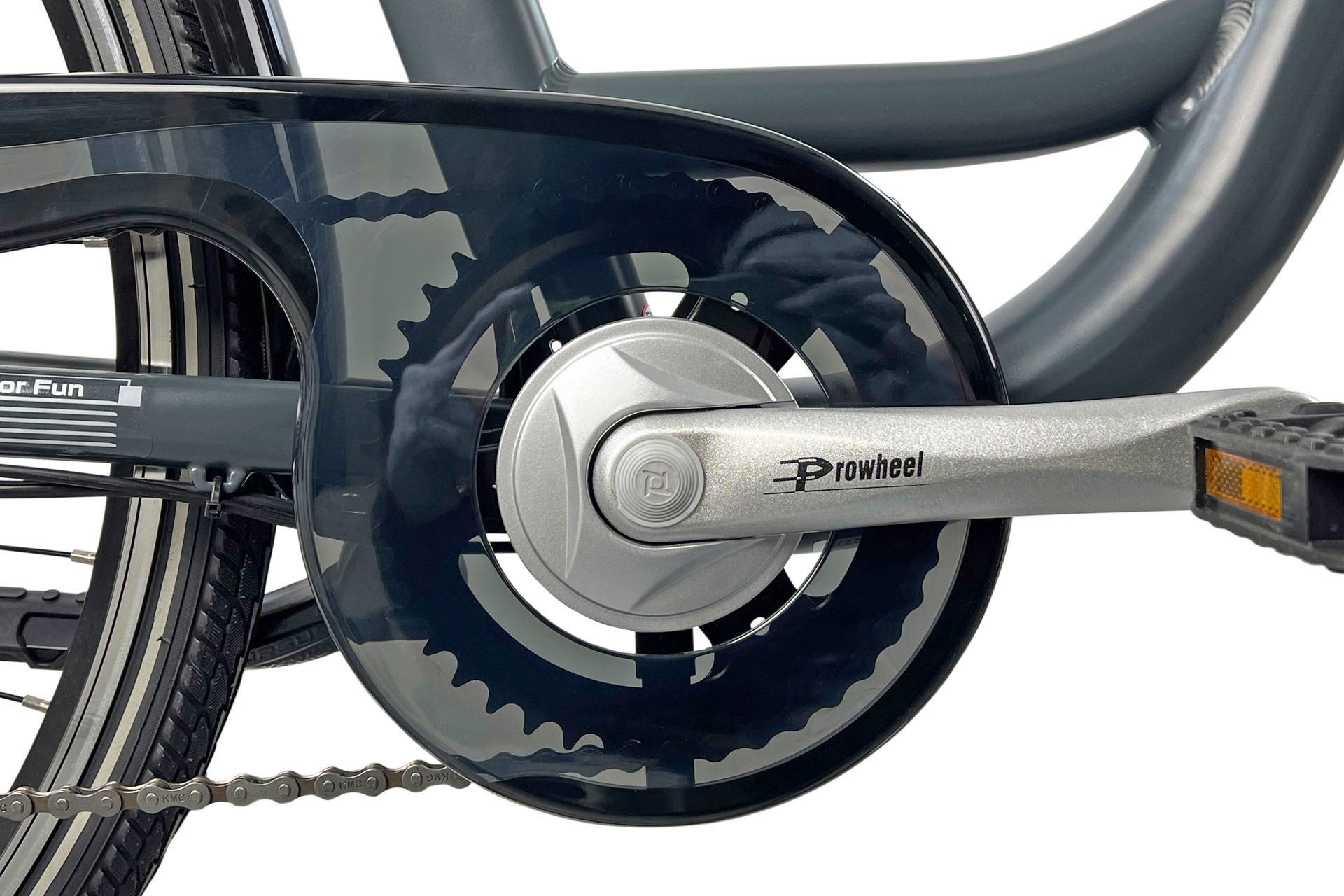 LLobe E-Bike »City E-Bike 28" County anthrazit«, Shimano, Altus, Heckmotor 250 W