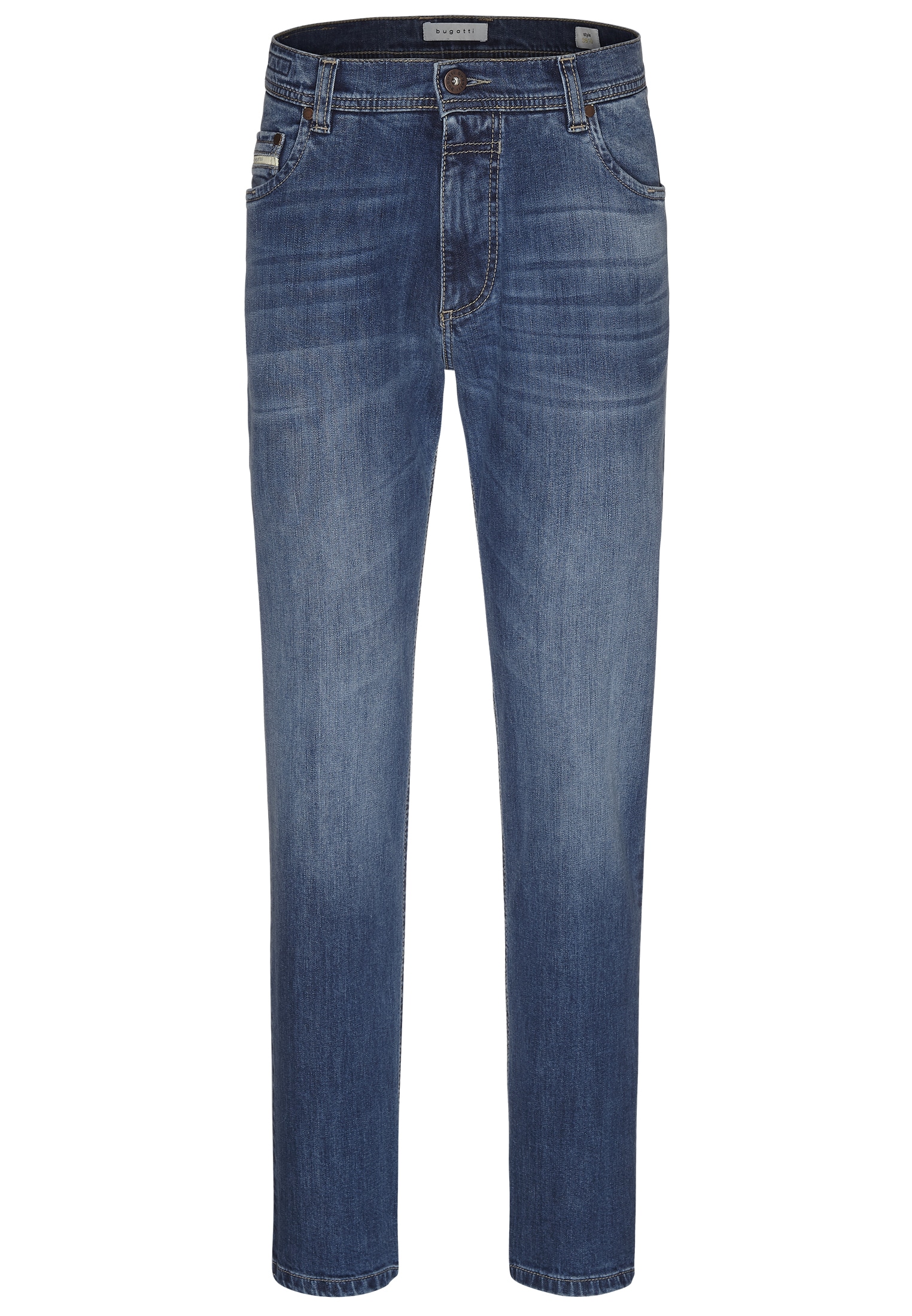 bugatti 5-Pocket-Jeans, mit einem leichten Used-Look