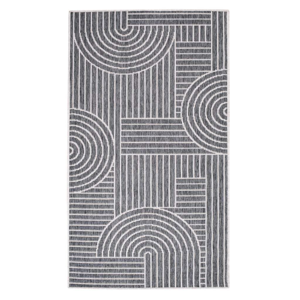 Carpet City Outdoorteppich »DUO RUG 5842«, rechteckig, 5 mm Höhe, Wendeteppich Wetterfest In- & Outdoor, Balkon, Terrasse, Wohnzimmer