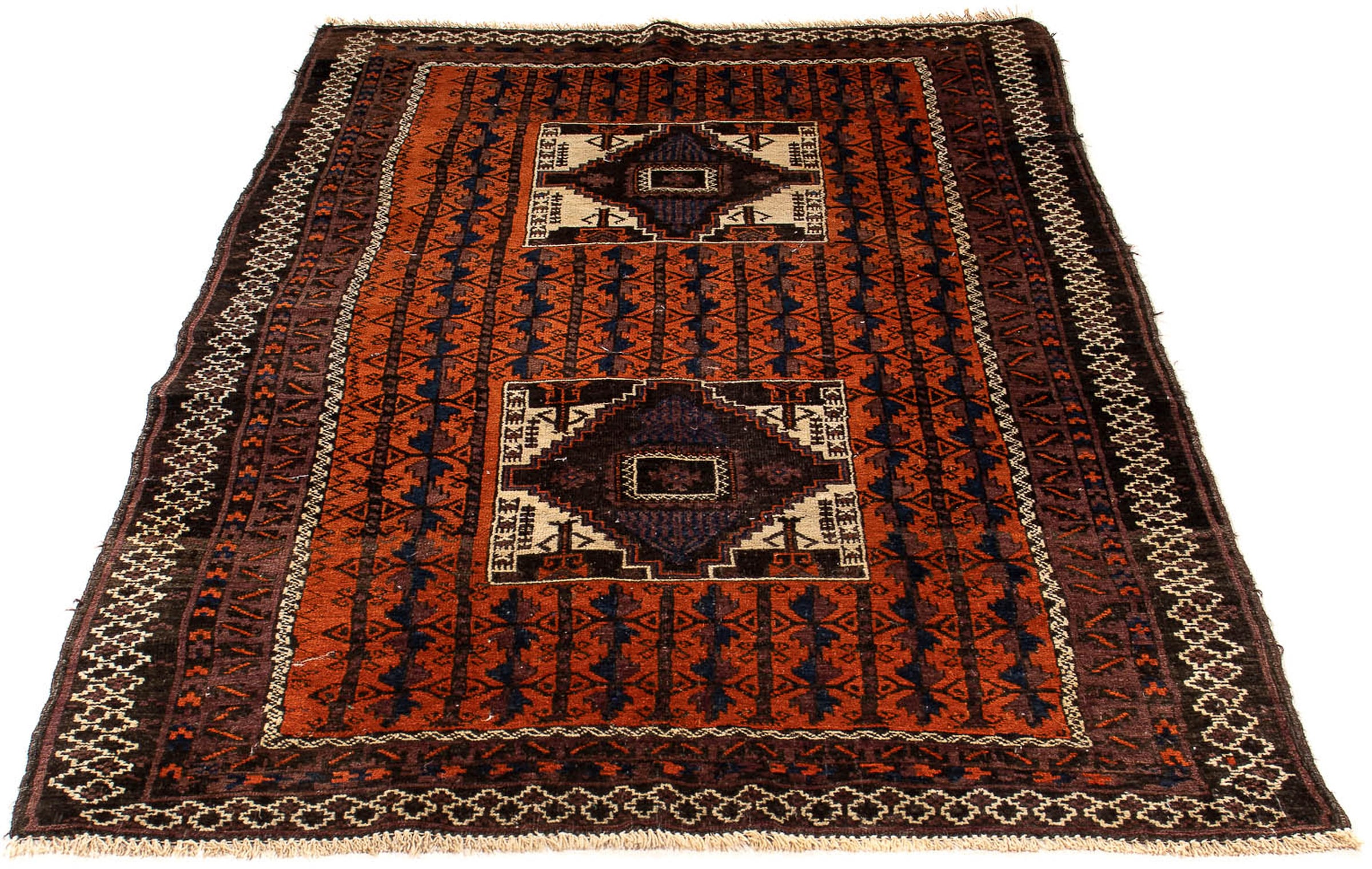 morgenland Orientteppich »Belutsch - 192 x 111 cm - braun«, rechteckig, Woh günstig online kaufen