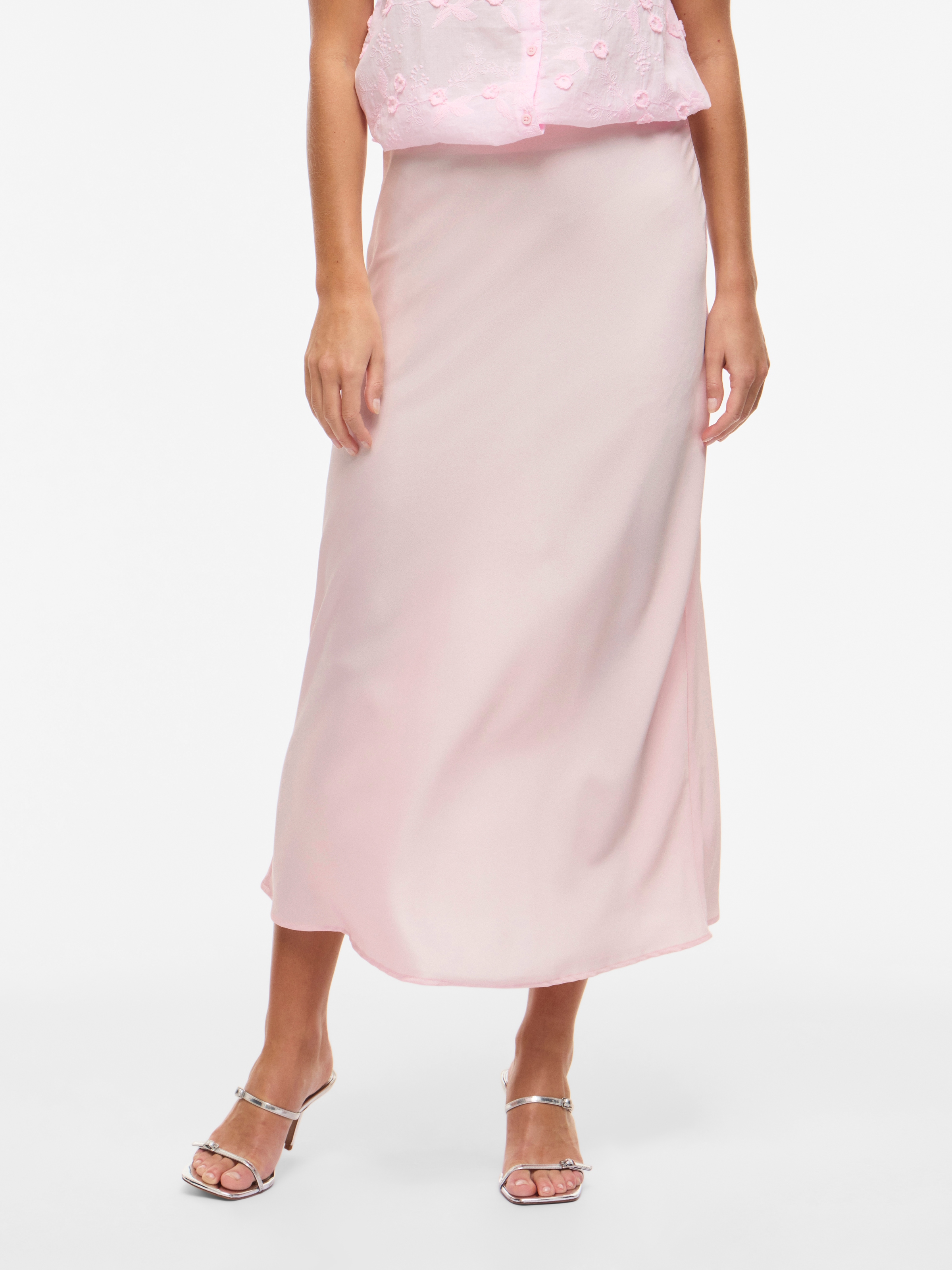 Vila Maxirock »VIELLETTE HW LONG SKIRT - NOOS« Kunstfaser