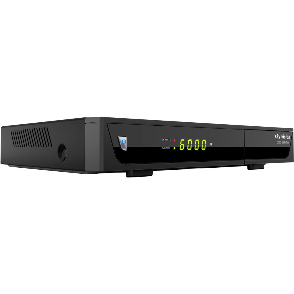 Sky Vision Satellitenreceiver »2000 S-HD Twin HDTV«, (LAN (Ethernet) USB-Mediaplayer-USB PVR Ready-EPG (elektronische Programmzeitschrift)