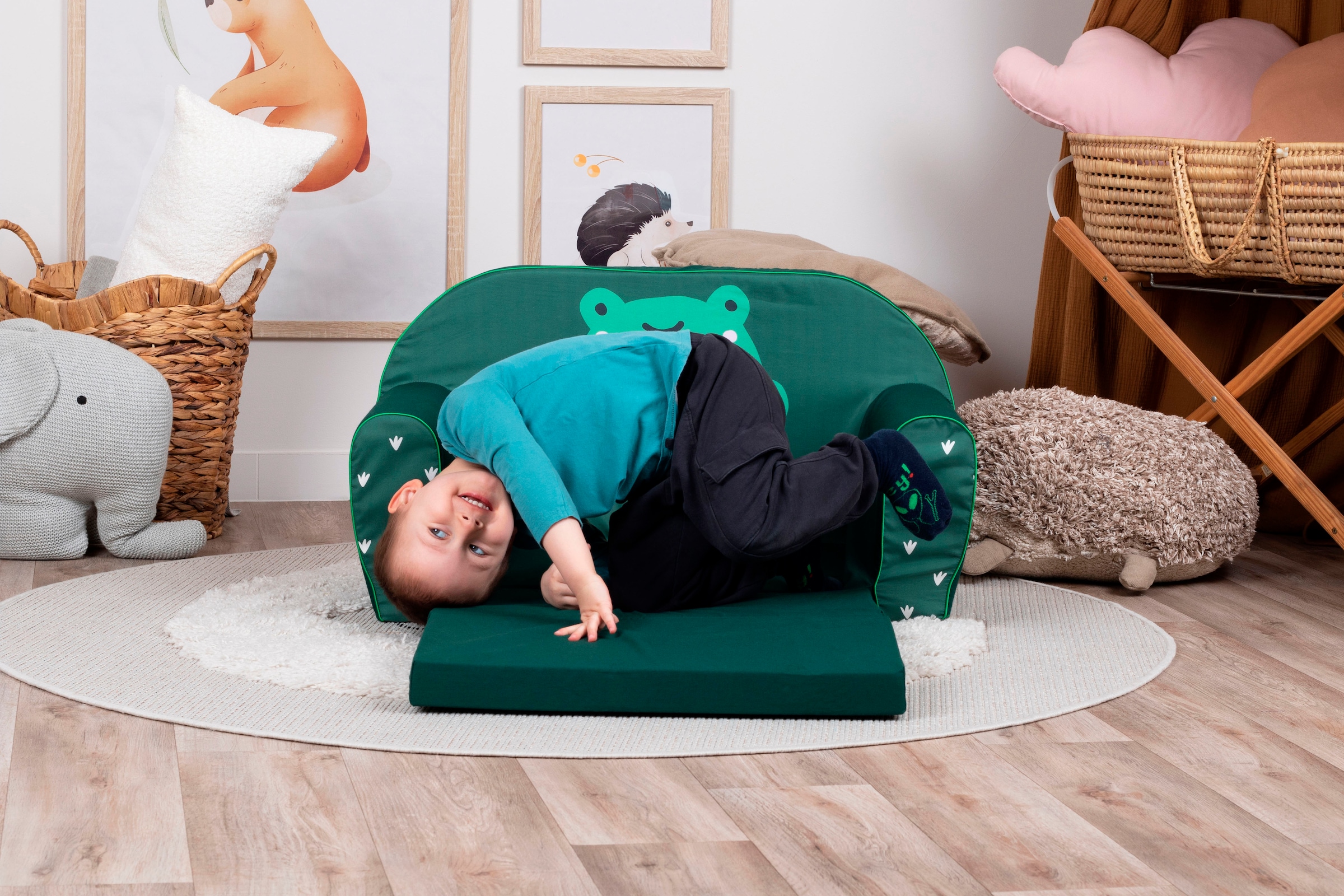 Knorrtoys® Sofa »Green frog«, für Kinder; Made in Europe