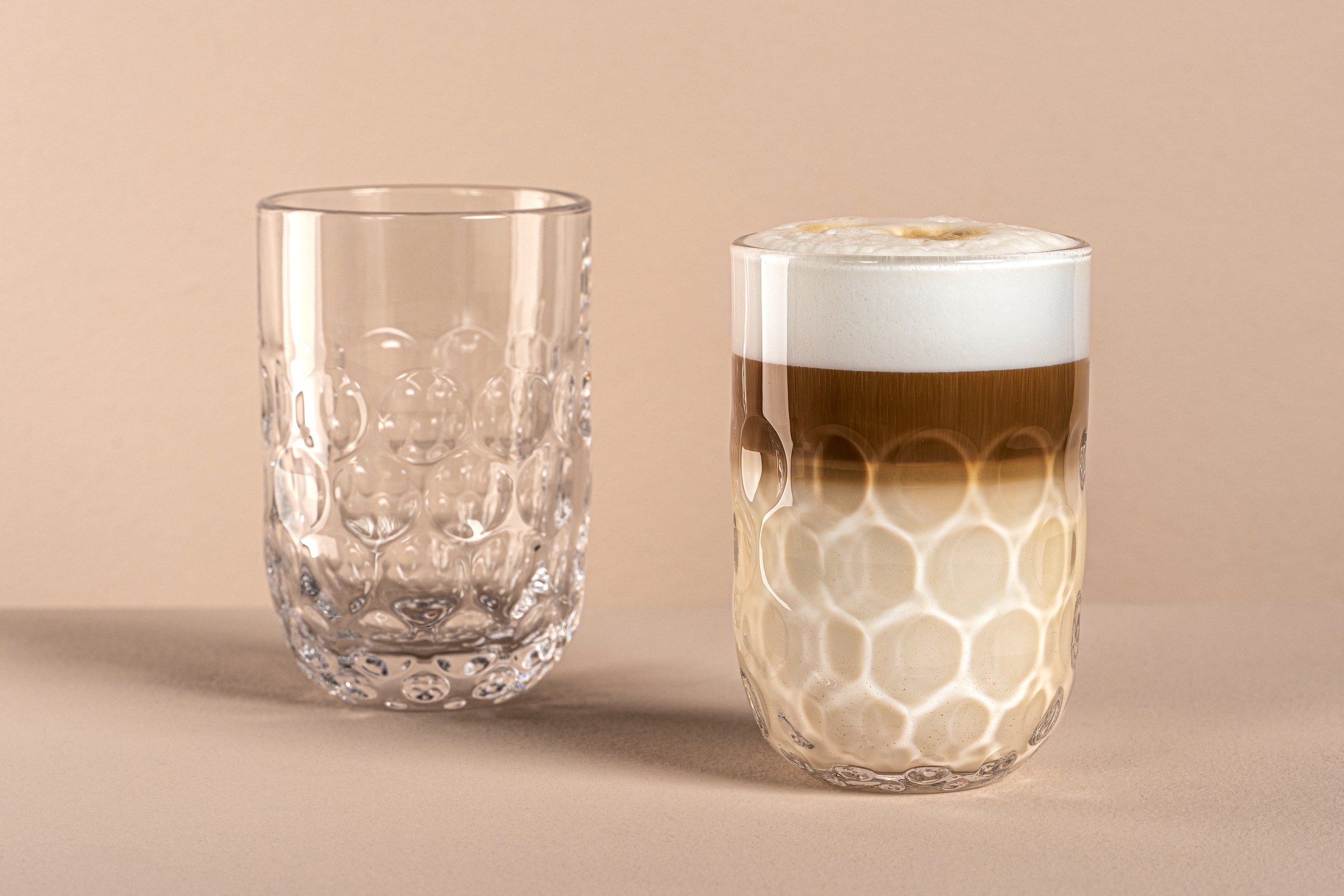 LEONARDO Latte-Macchiato-Glas »GOCCE, 380 ml, 6er-Set«, (Set, 6 tlg.), 1. V günstig online kaufen