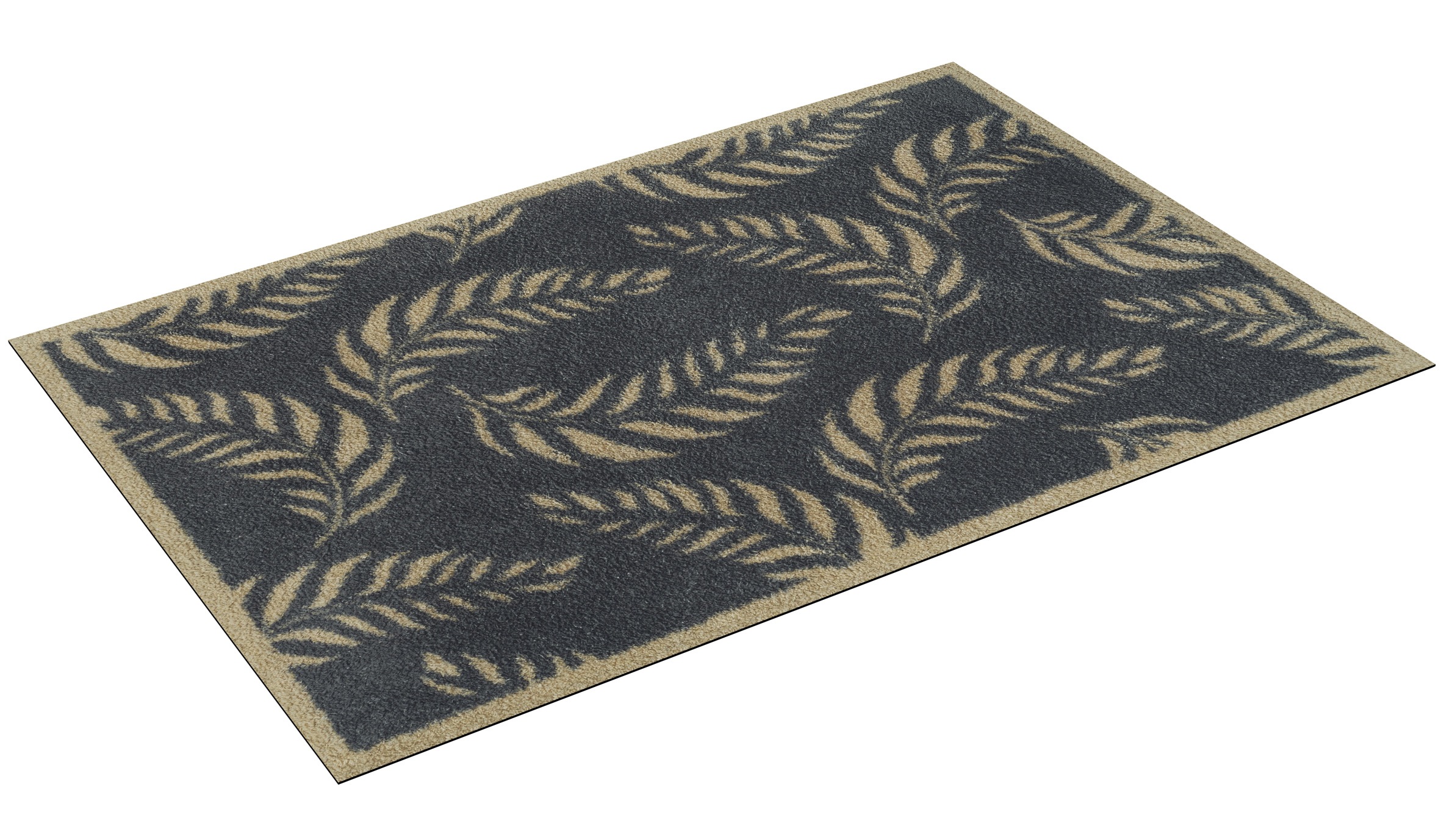 Turtle Mat Fußmatte »Leaf Scroll«, rechteckig, 9 mm Höhe
