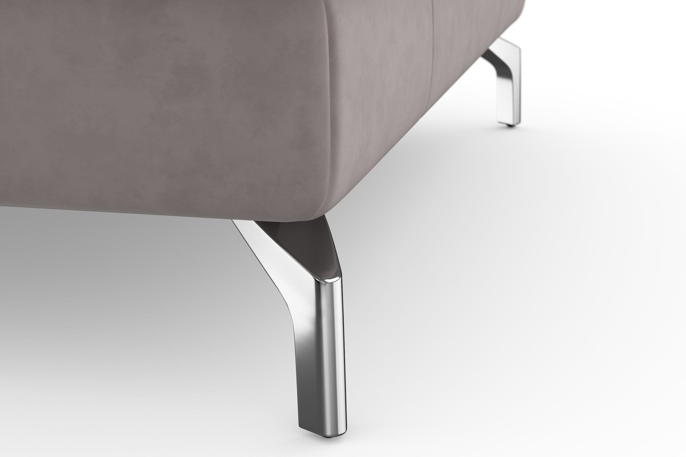 sit&more Ecksofa »Bendigo L-Form«, inklusive Sitztiefenverstellung, Bodenfreiheit 12 cm, in 2 Fußfarben