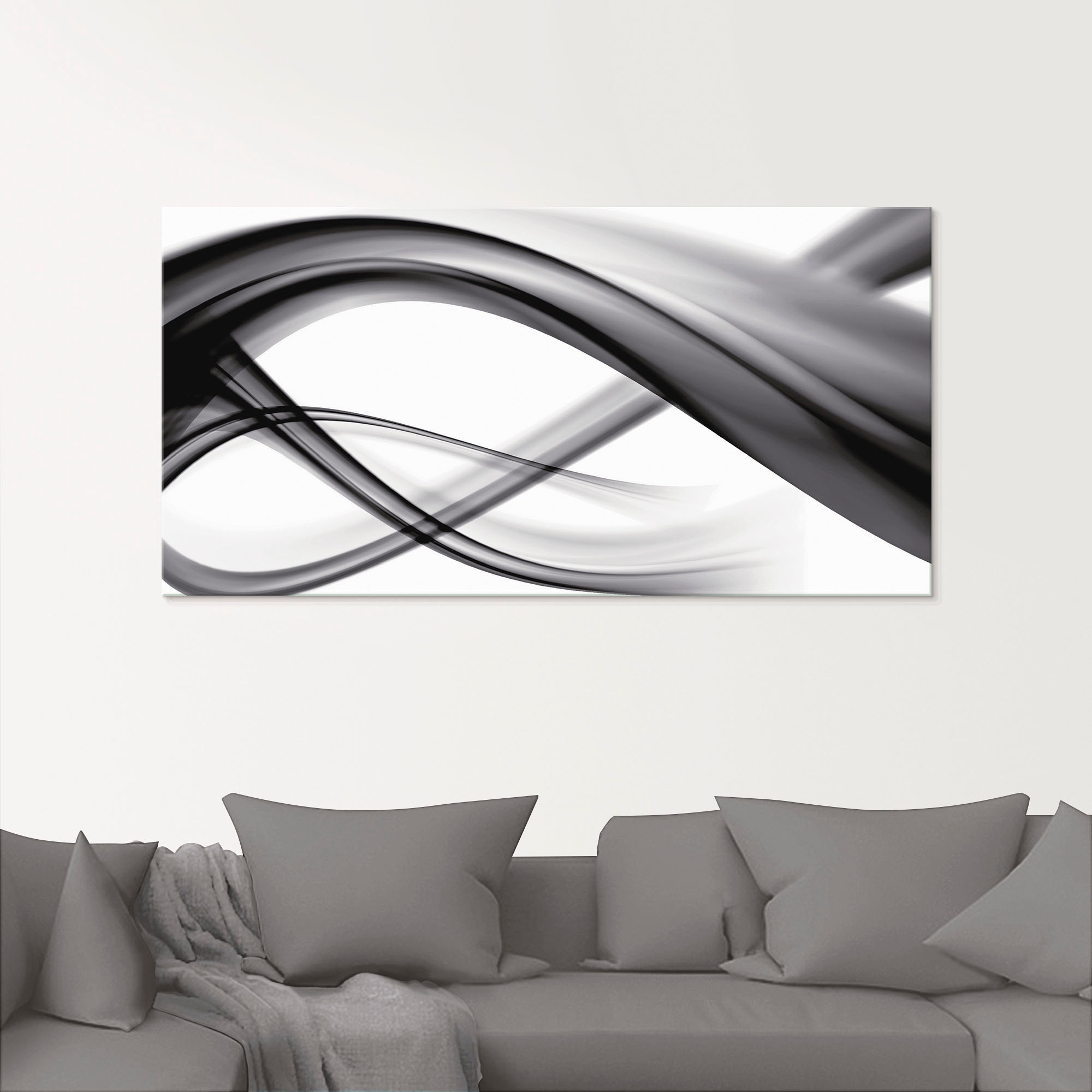 Artland Glasbild »Abstrakte Komposition«, Gegenstandslos, (1 St.), in versc günstig online kaufen