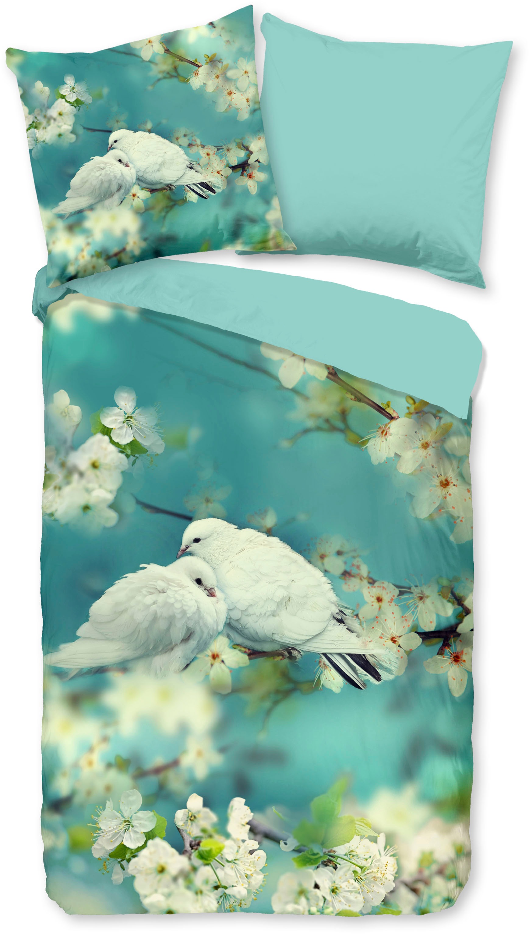 good morning Wendebettwäsche »Loving« 2 Stk. tlg. 100% Baumwolle, 135x200, günstig online kaufen