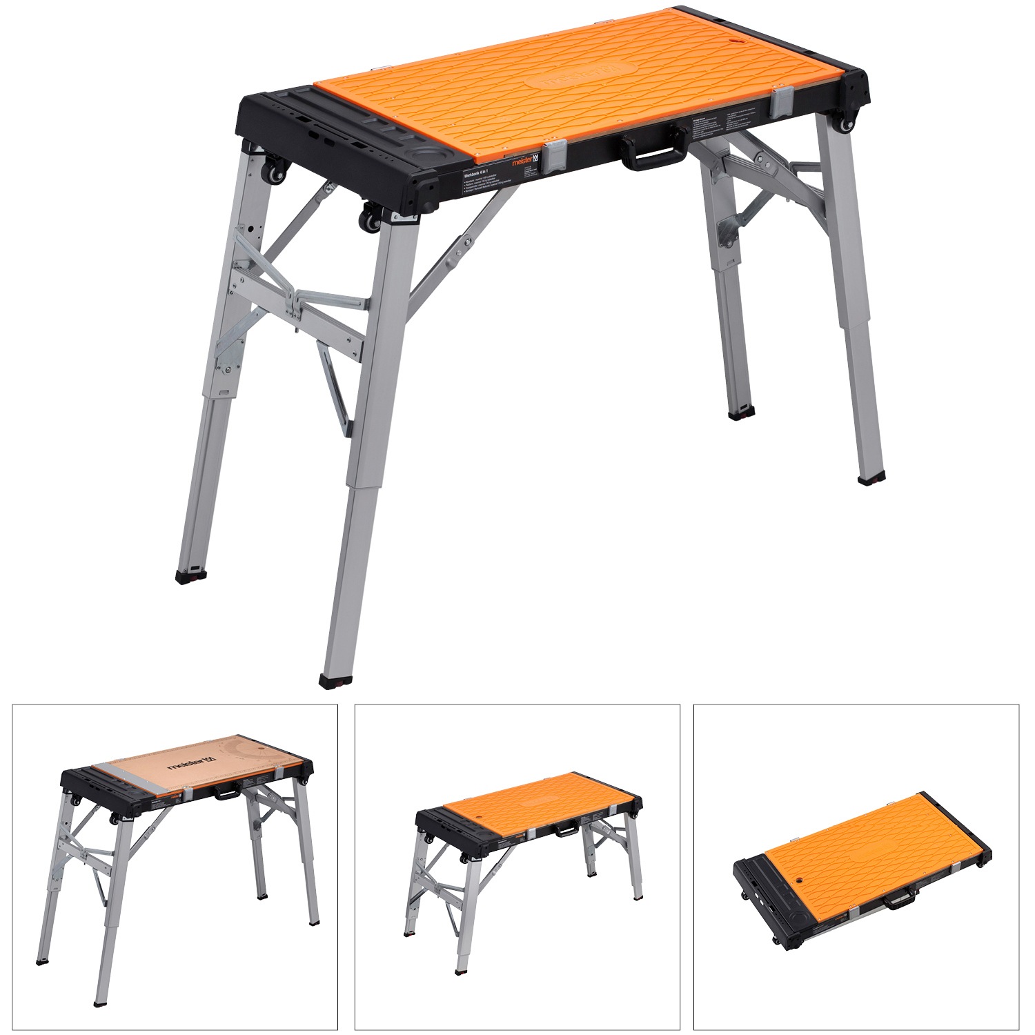 meister Werkbank »Universal 4 in 1«, höhenverstellbar, 85 cm Arbeitshöhe