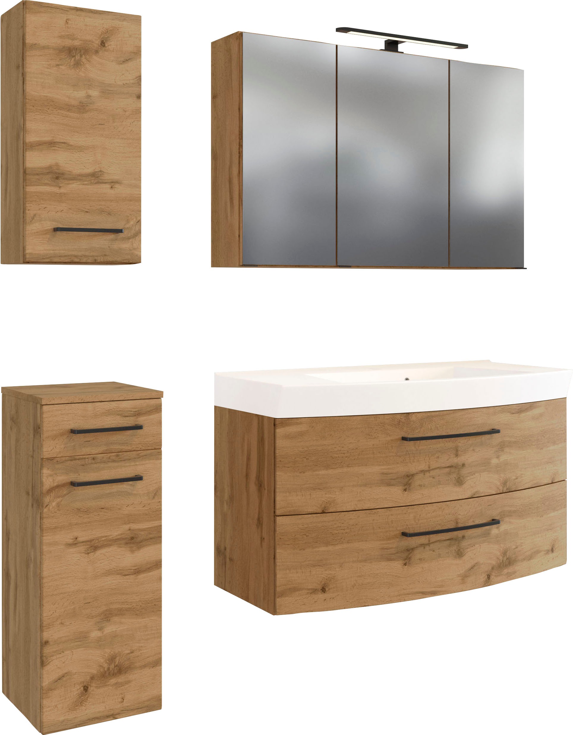 welltime Badmöbel-Set »Chicago« 4 Stk. tlg. günstig online kaufen