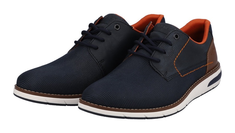 Rieker Sneaker, mit kontrastfarbener Ziernaht, Freizeitschuh, Halbschuh, Schnürschuh