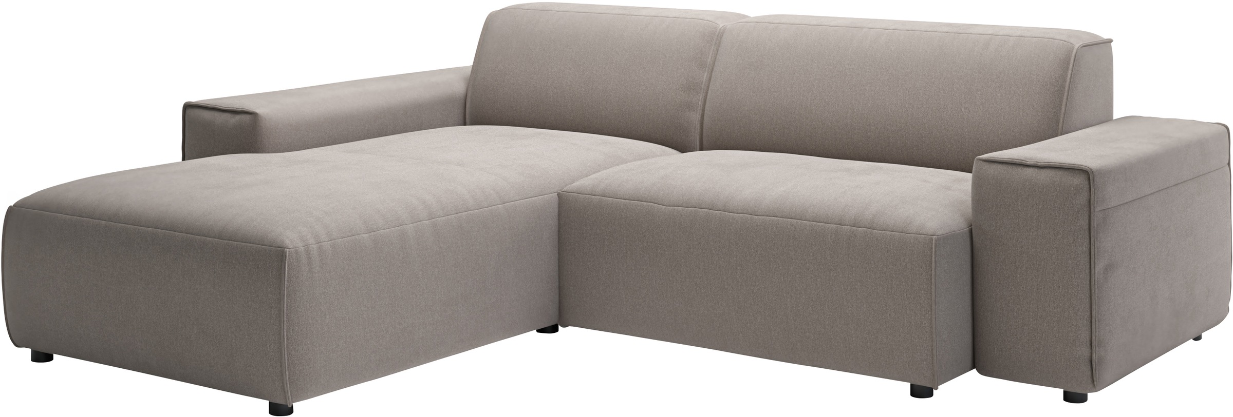 andas Ecksofa »Glimminge L-Form auch in Breitcord, Feincord + Easy care-Bezug,«, Breite 234, Zierkissen