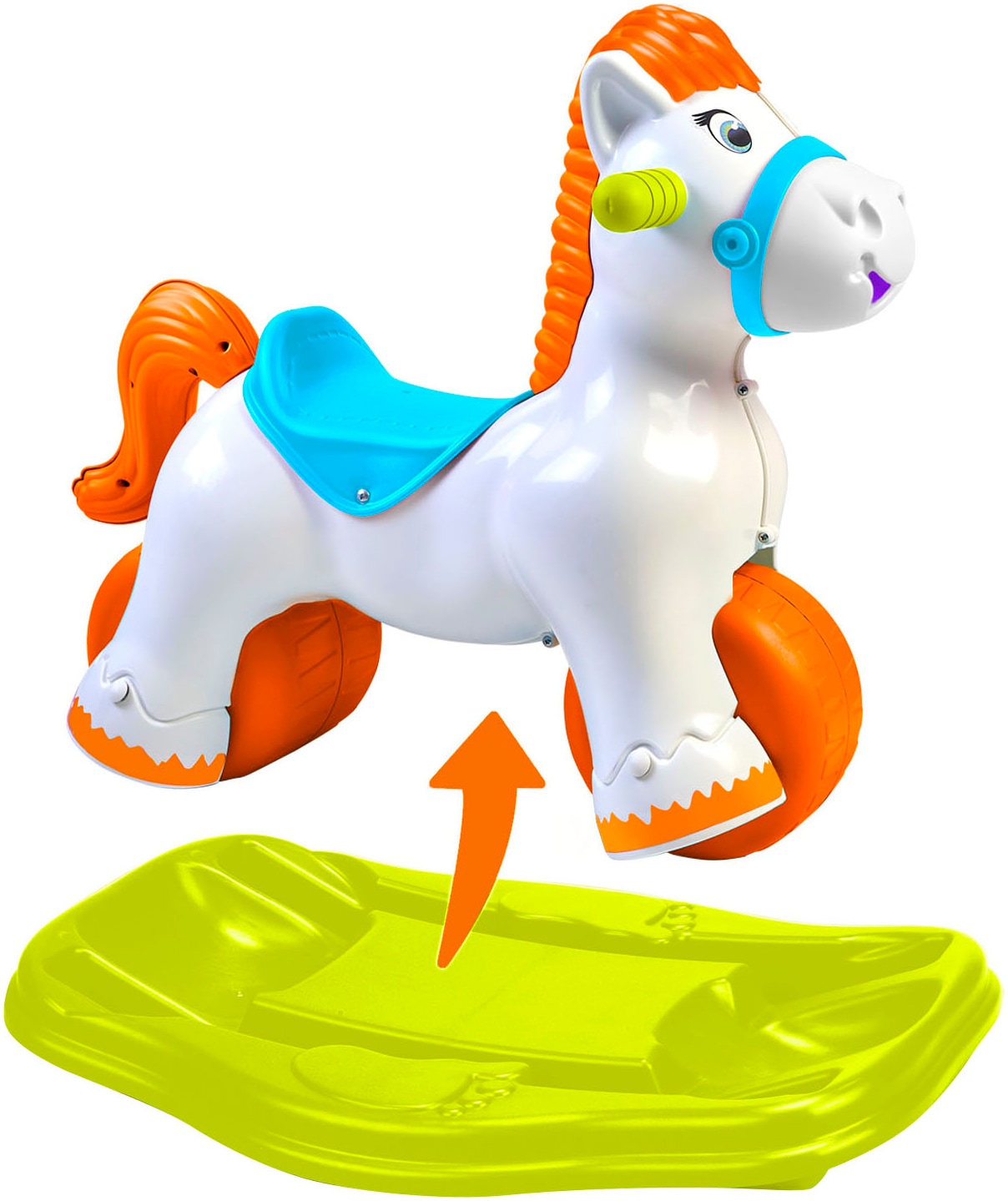 Feber® Schaukelpferd »Ponyferber 2in1«, mit Licht- und Soundeffekt; Made in Europe