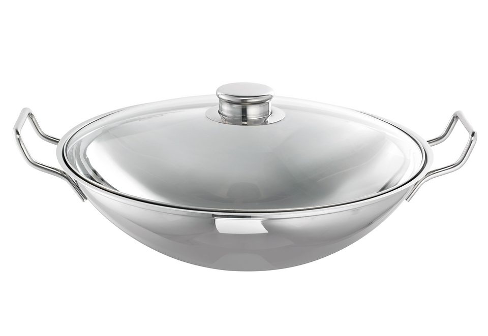SCHULTE-UFER Wok »Bo-Lang i« Edelstahl 18/10 1 Stk. tlg. mit Glasdeckel und günstig online kaufen