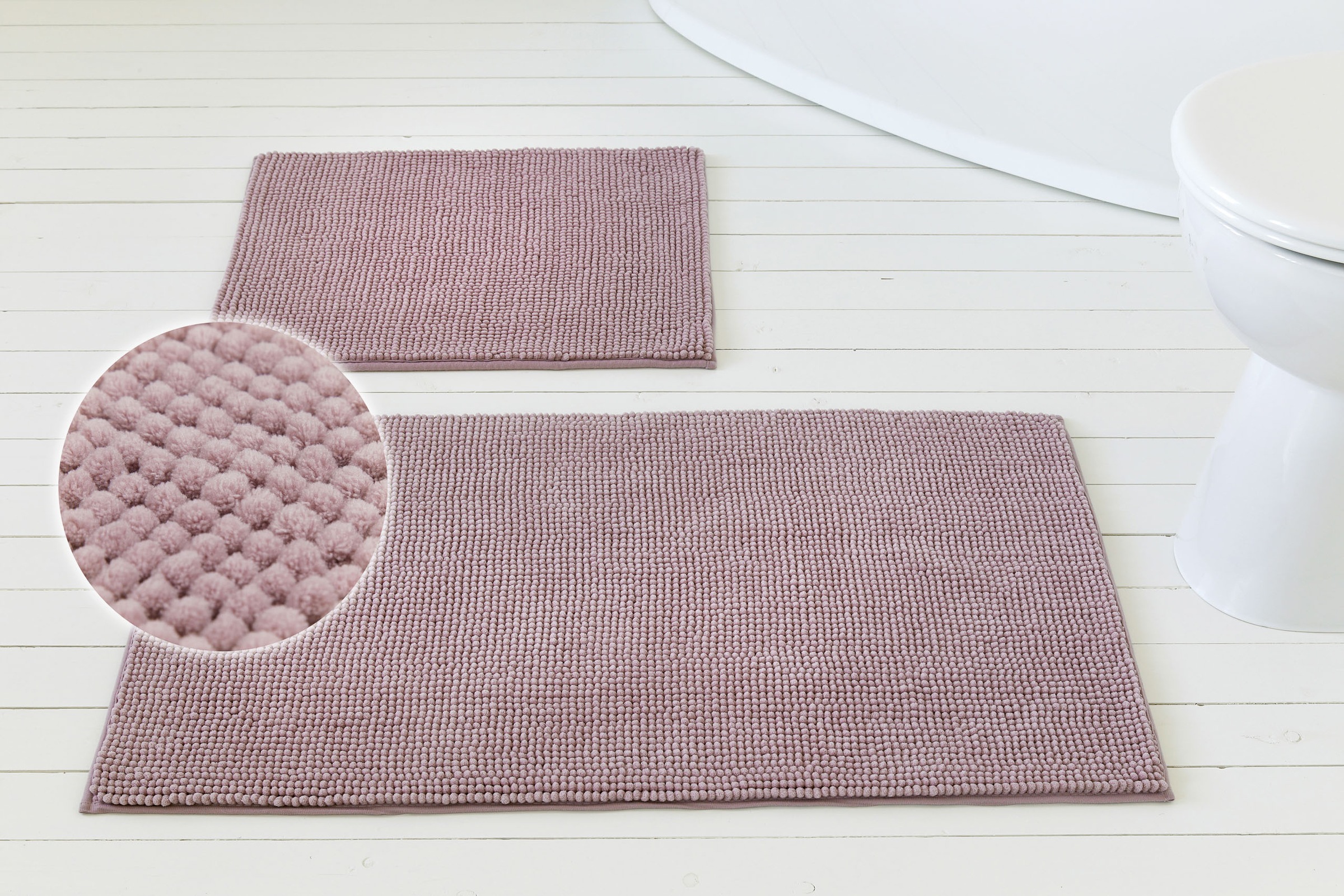 my home Badematte »Kaelan, weicher Chenille«, rutschhemmend beschichtet, fu günstig online kaufen