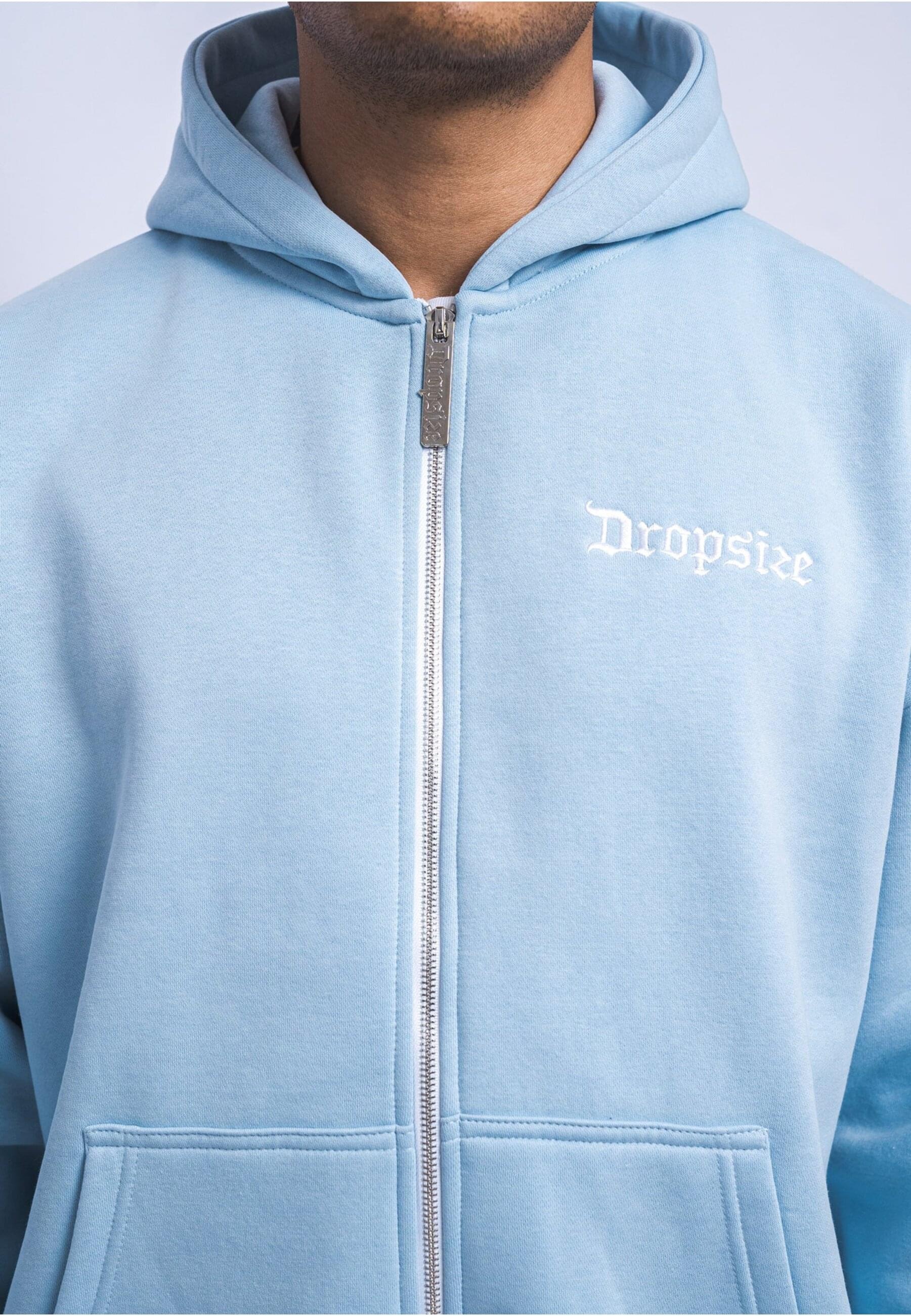 Dropsize Sweatjacke »Dropsize Herren Super Heavy Oversize Blank Zip Hoodie«