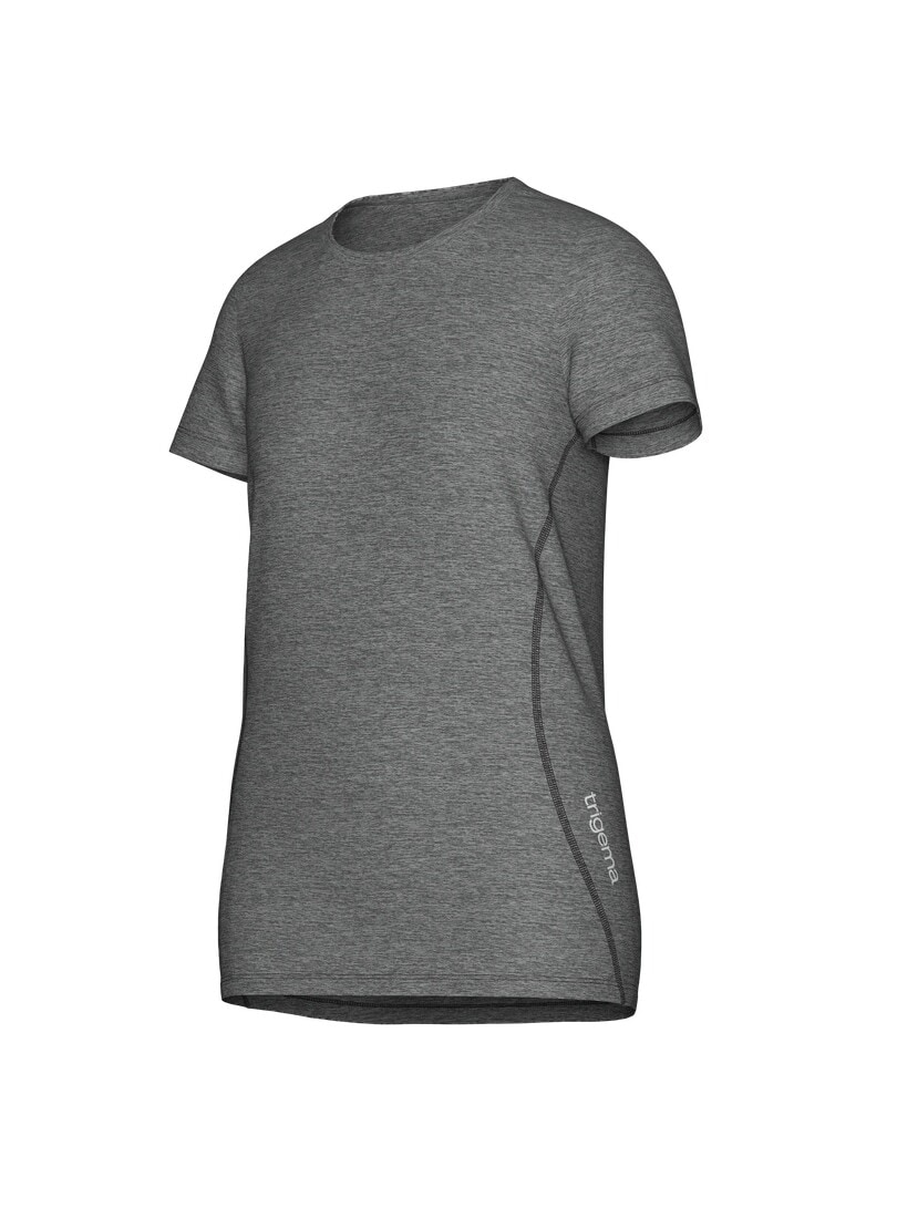 Trigema T-Shirt »TRIGEMA Sportshirt in Melange-Optik« 1 Stk.