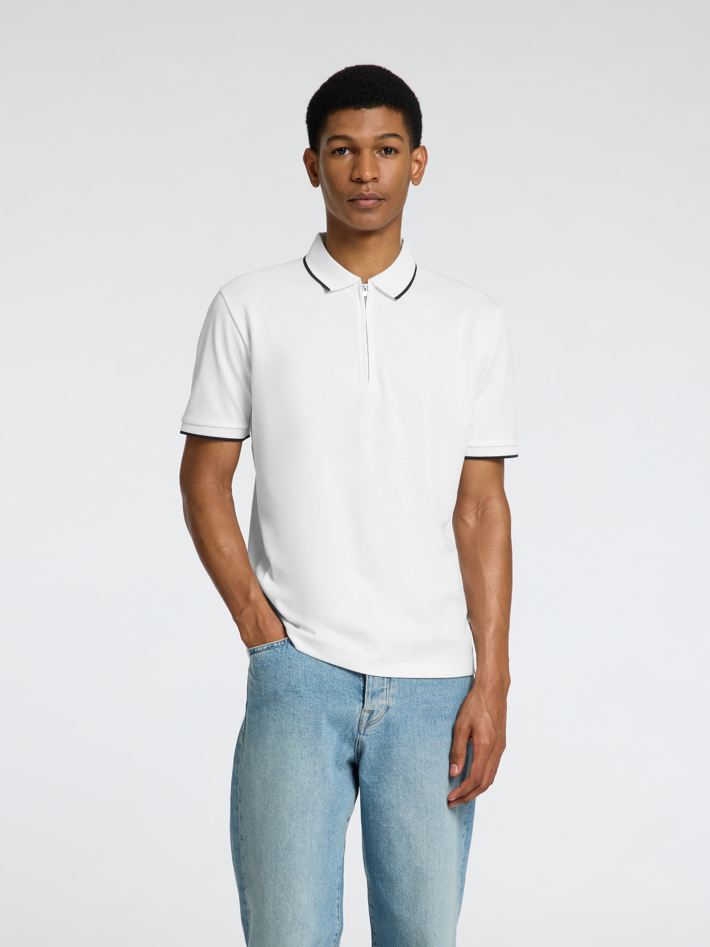 SELECTED »SLHFAVE SPORT ZIP SS POLO NOOS«