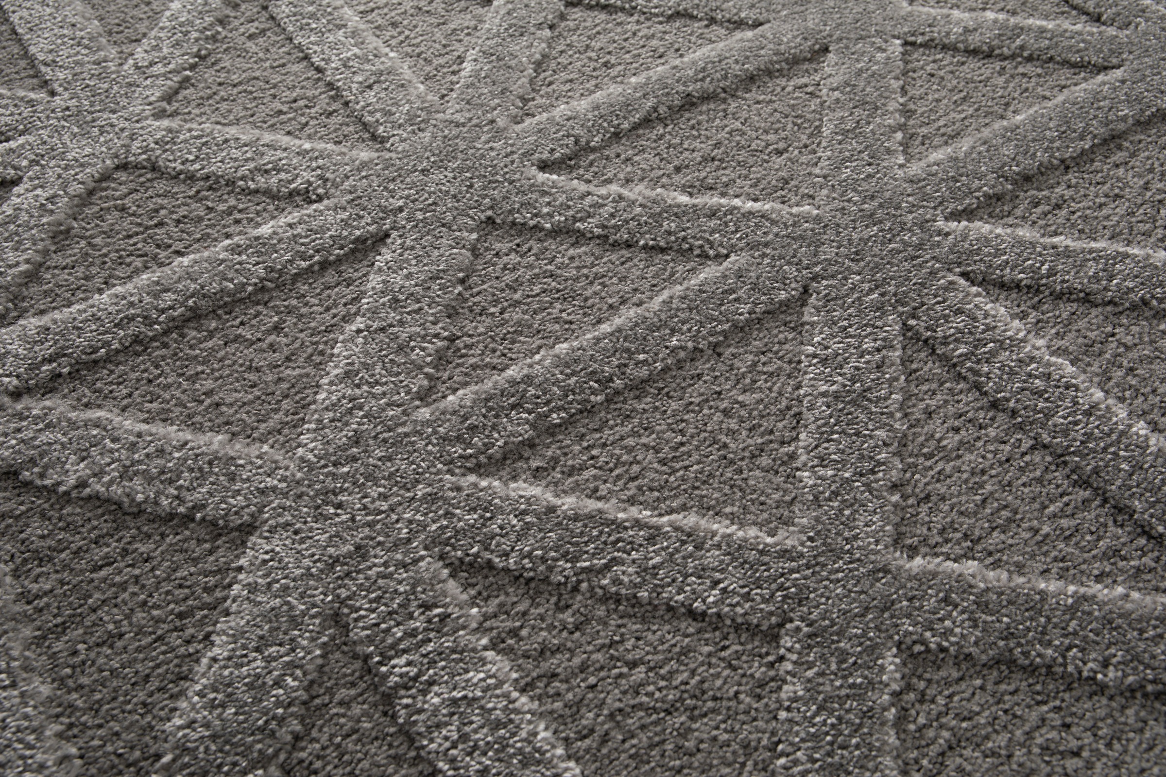 Primaflor-Ideen in Textil Teppich »COSMO Geo, Made in Belgium« rechteckig 14 mm Höhe modernes Design, Hoch-Tief Effekt, weicher Flor