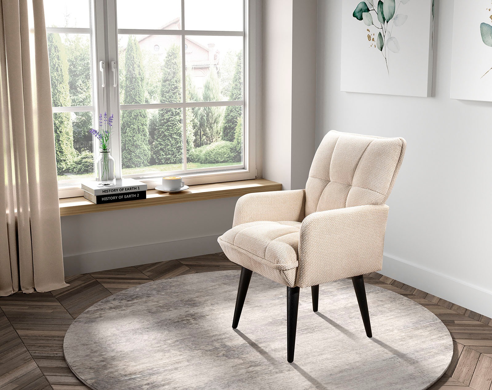 exxpo - sofa fashion Esszimmerstuhl »Mocca« () Armlehnenstuhl, bequem gepol günstig online kaufen