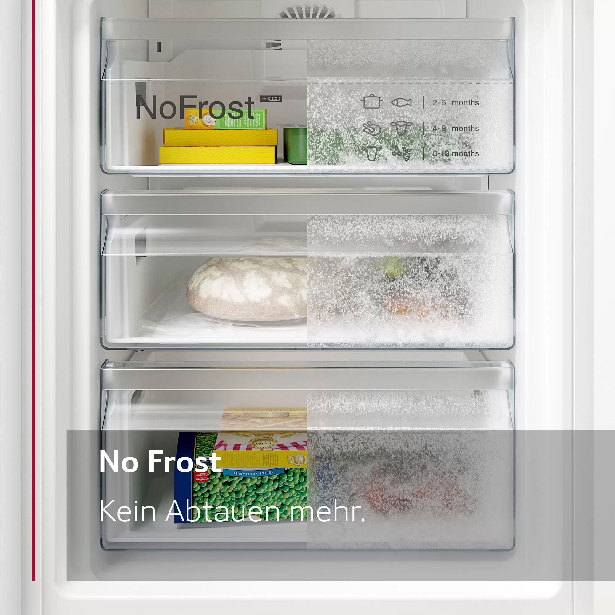 NEFF Einbaukühlgefrierkombination N 30 »KI7861FE0«, No Frost: nie wieder Abtauen