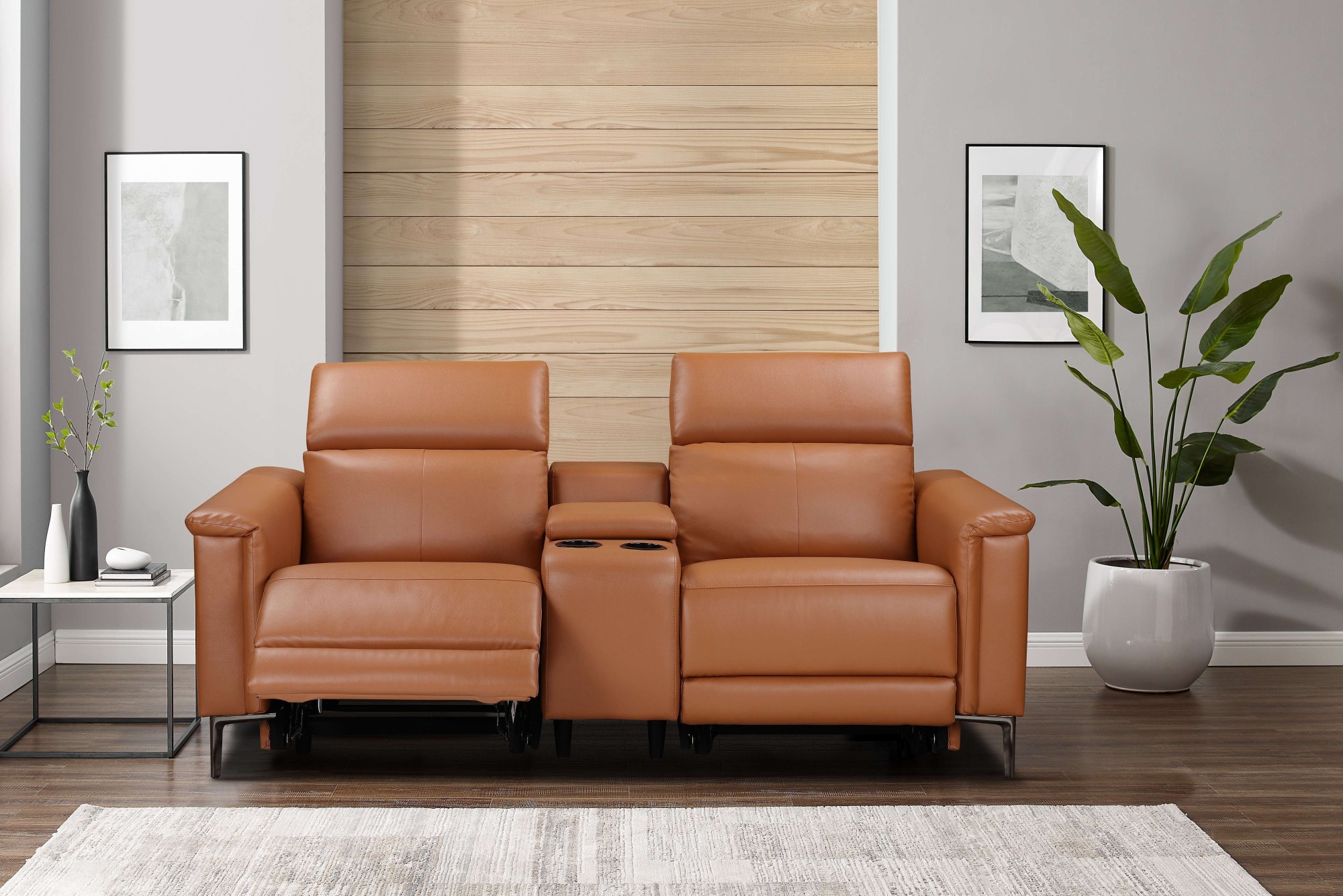 Places of Style 2-Sitzer »Lund, 2er-Kinosofa, TV-Sessel, Multimedia-Sofa, USB-A,«, m. elektrischer o. manueller Relaxfunktion, Getränkehalter u. Staufach