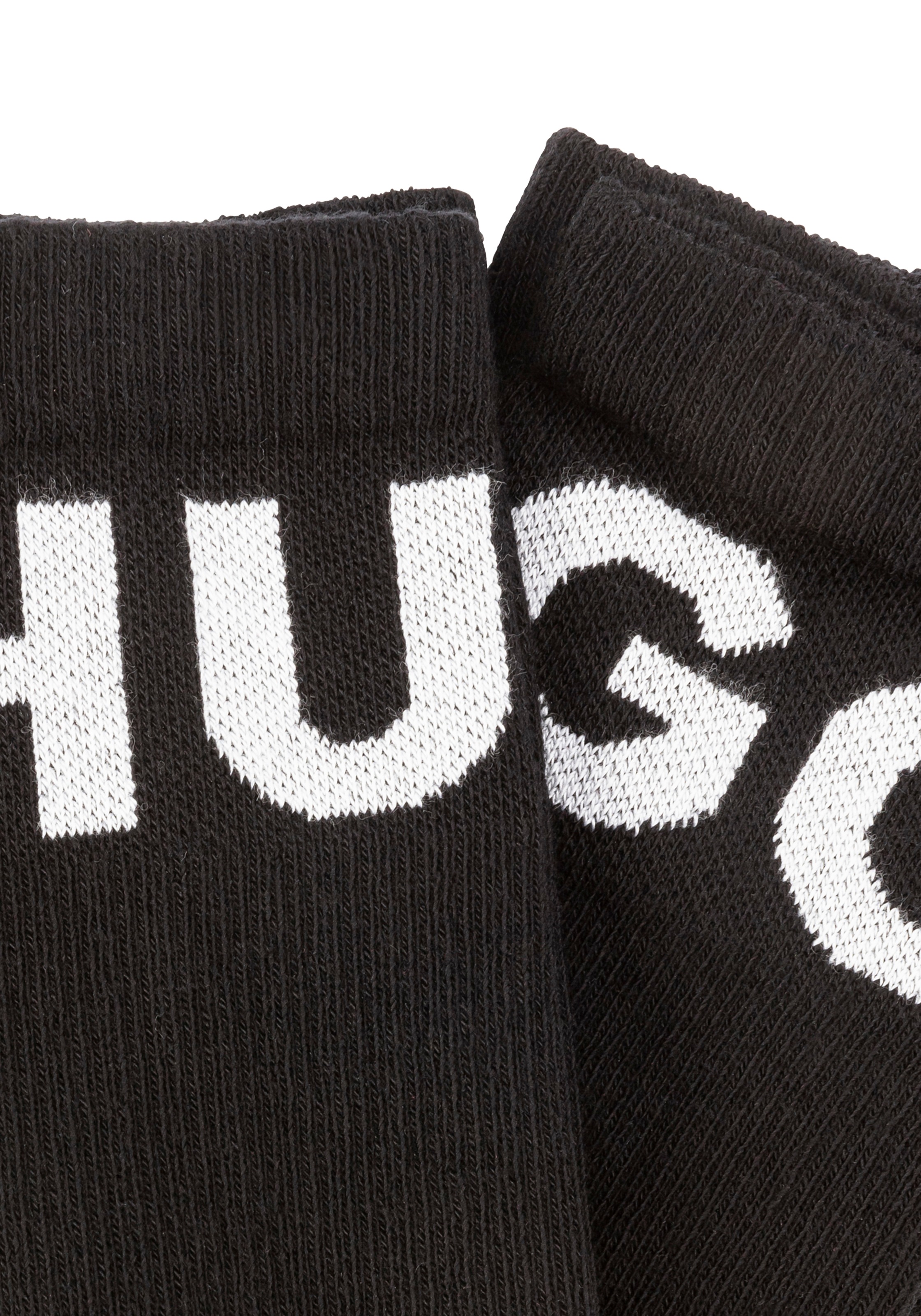 HUGO Underwear Freizeitsocken »3P QS ICONIC CC 1«, (Packung, 3 Paar, 3er), mit HUGO Logostickerei in Kontrastfarbe