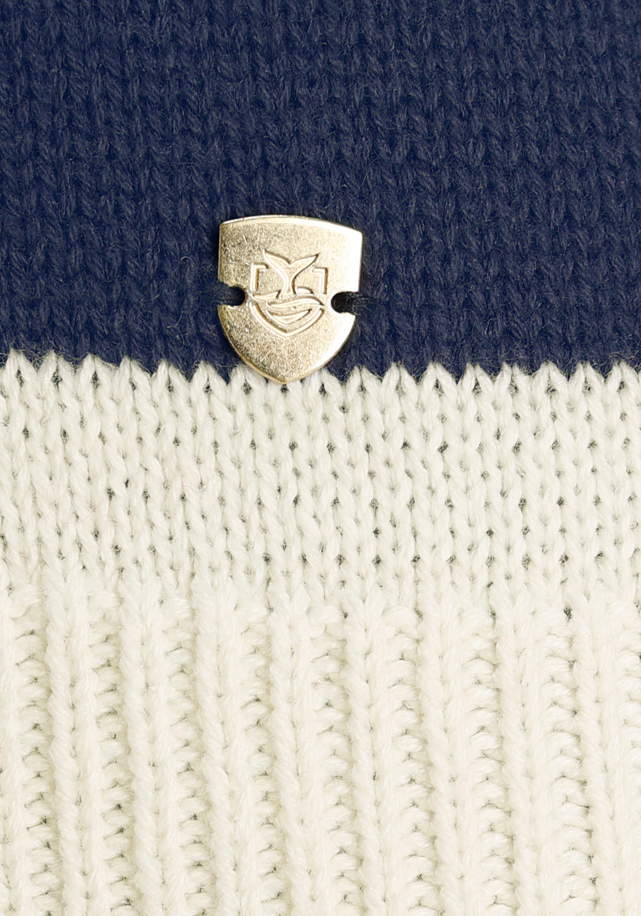 DELMAO Rundhalspullover, (Set, 2 tlg., Pullover + Mütze), mit passender Mütze