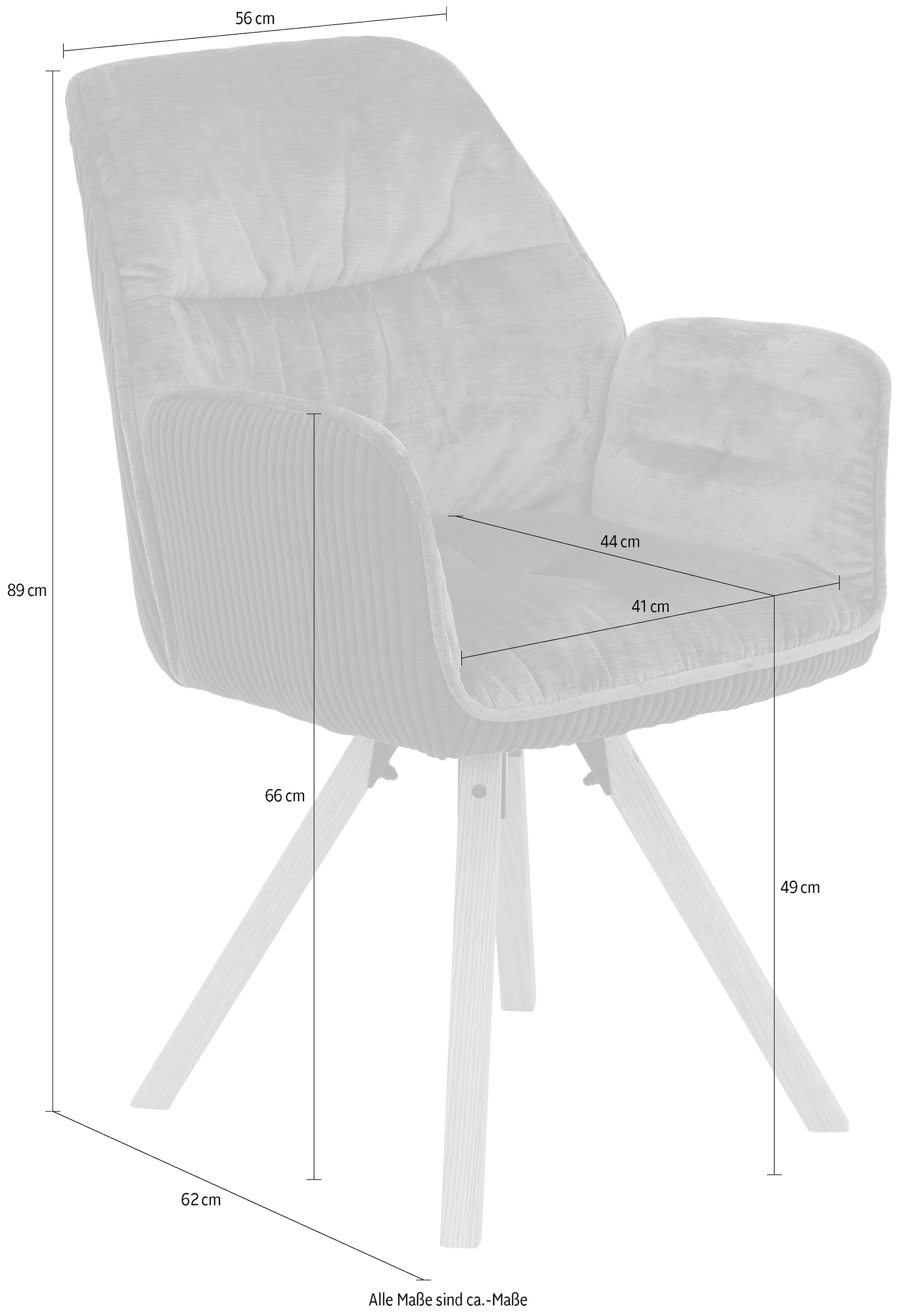 HELA Esszimmerstuhl »AMIRA drehbar«, (Set), 2 St., Auto-Return 270°