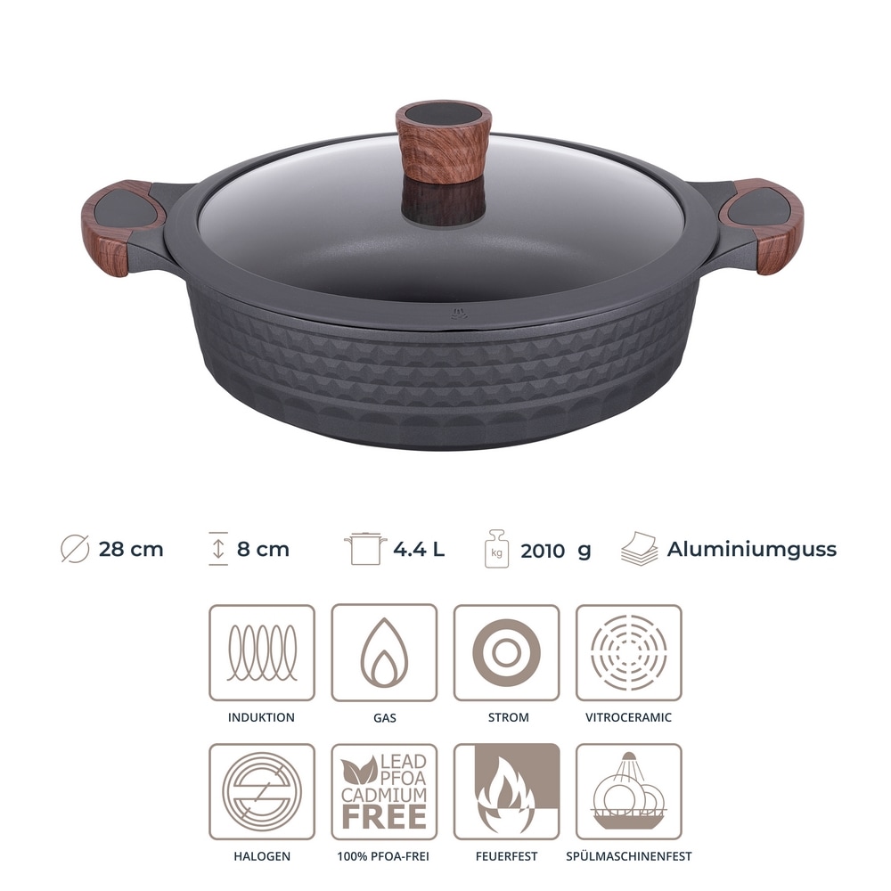 RESTO Kitchenware Kochtopf »Capella, Schmortopf antihaftbeschichtet und spü günstig online kaufen