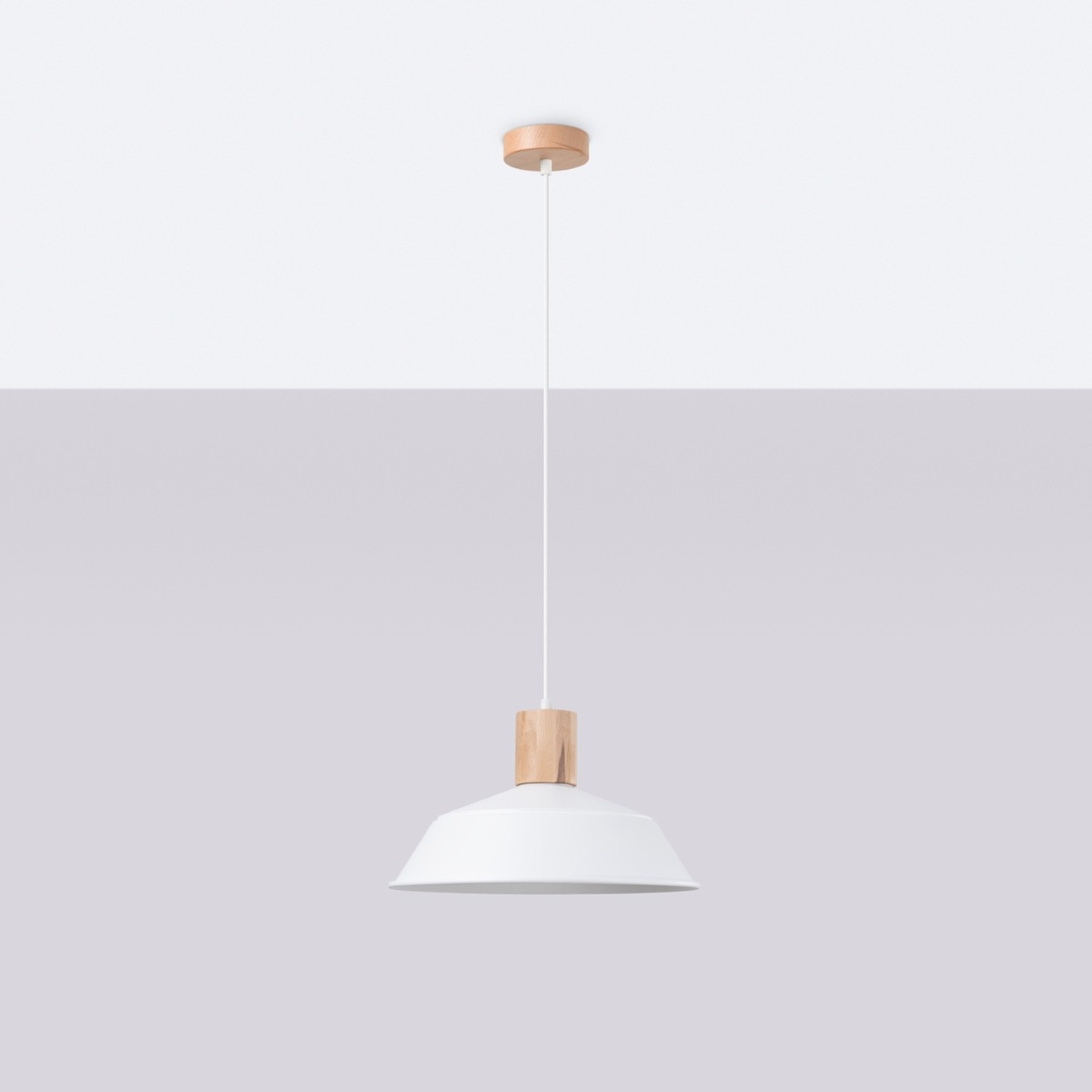 SOLLUX lighting Pendelleuchte »Pendelleuchte FANO Weiß«, 1 flammig, Leuchtm günstig online kaufen