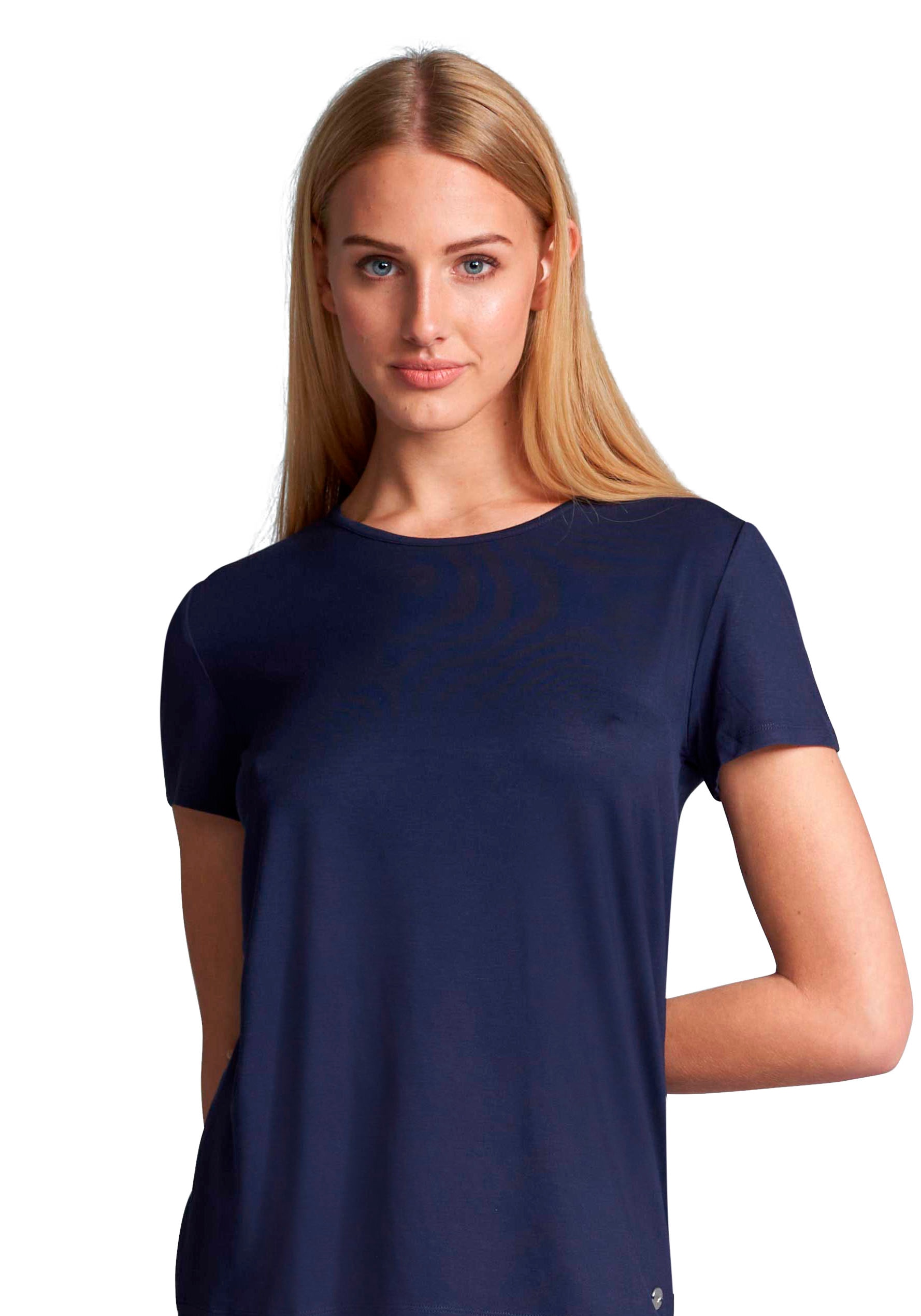 Tom Tailor T-Shirt »Florence« Locker, Basic, Kurzarm, Elastisch, Bequem, Weich, Viskosemix