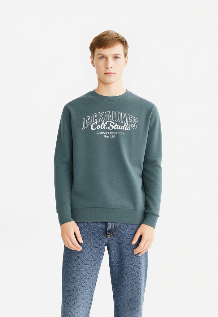 Jack & Jones Junior Sweatshirt »JJMAKOTO mit Print und pflegeleichtem Material«, bedruckt, modisch, regular fit, Sweatware, Rundhals
